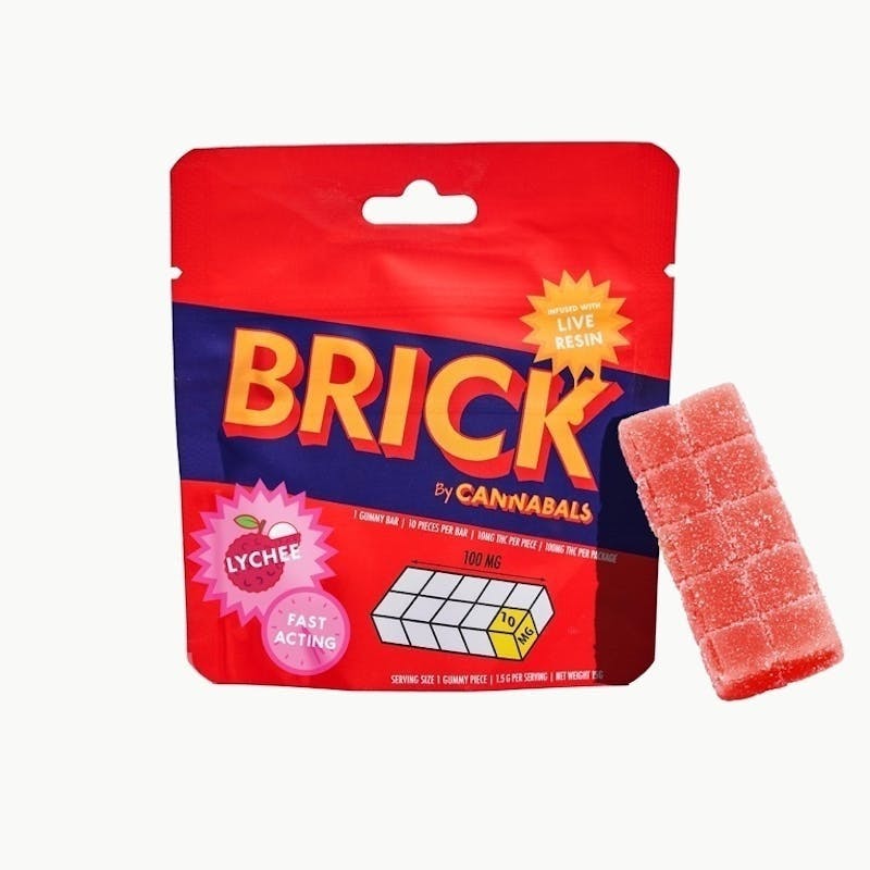 Lychee - Brick Live Resin Gummies - 100mg