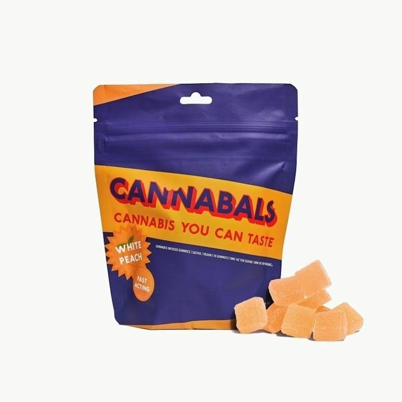 White Peach - Live Resin Gummies - 100mg by Cannabals