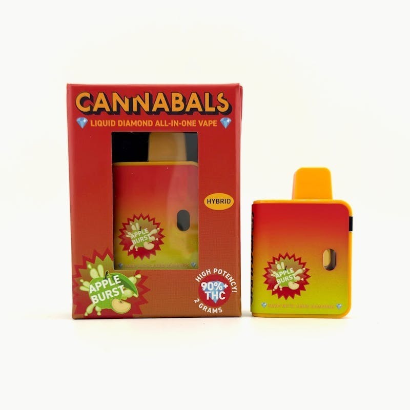 Apple Burst - Liquid Diamonds Disposable Vape Cartridge - 2 Gram
