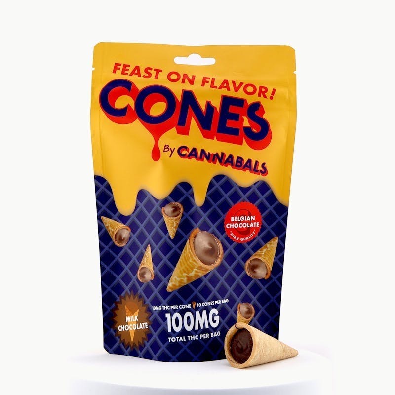 Milk Chocolate - Cones - 100mg