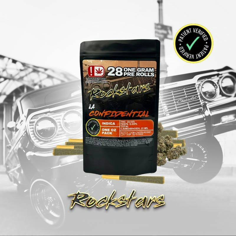 Rockstars | 28g Pre Roll Pack | LA Confidential