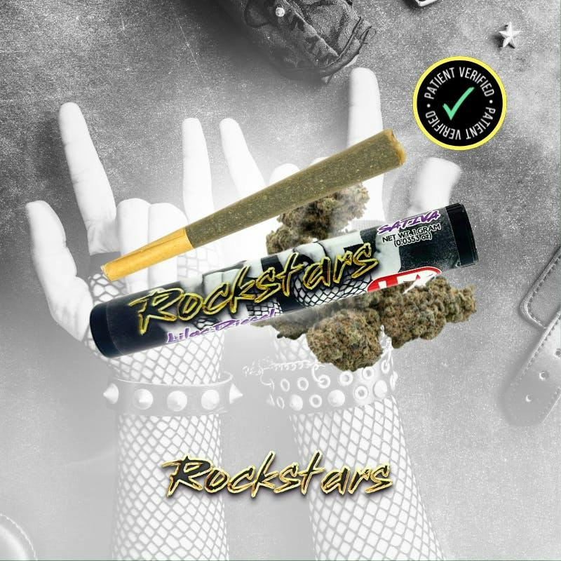 Rockstars | 1g Pre Roll | Lilac Diesel