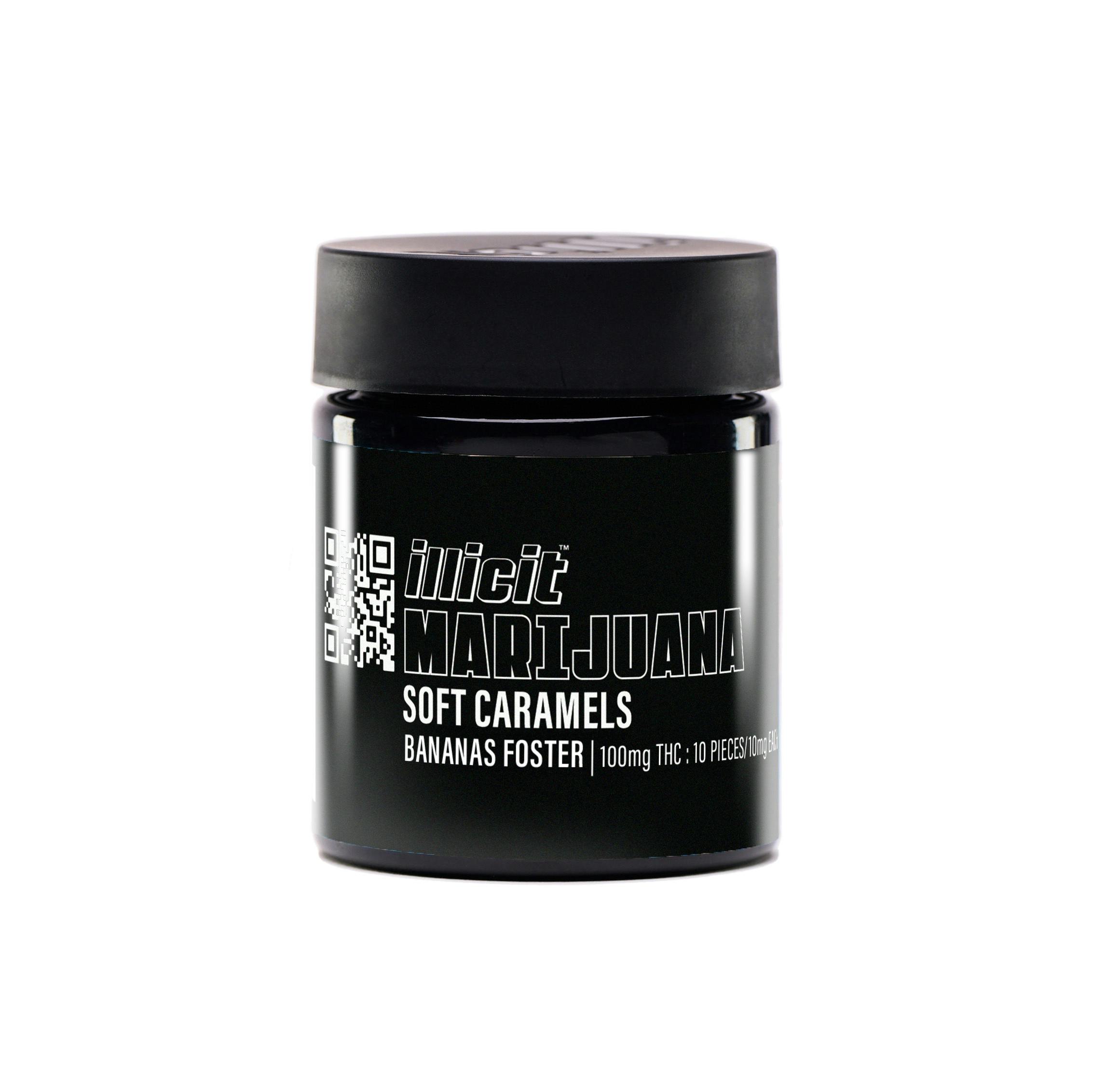 Bananas Foster Soft Caramels 100mg by ILLICIT