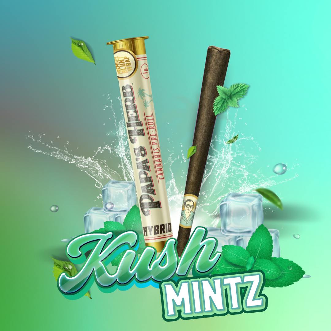 Kush Mintz (1g) Blunt - Papa's Herb