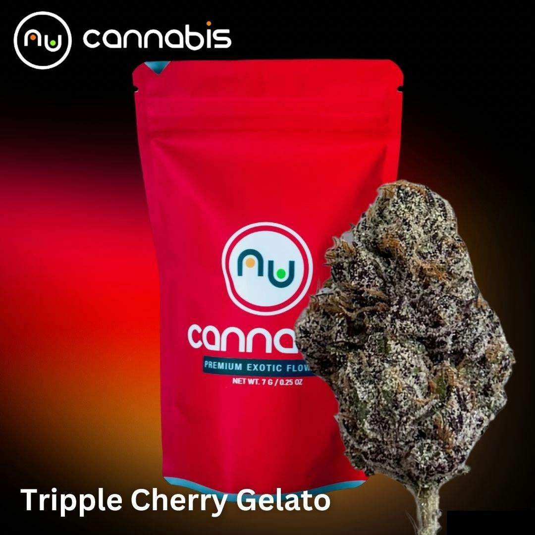 ☆3.4月特典☆ꕤ*˸*ハチミツ柚出品✻*˸ꕤ NuCannabis - Triple Cherry Gelato 3.5g - PREMIUM INDOOR