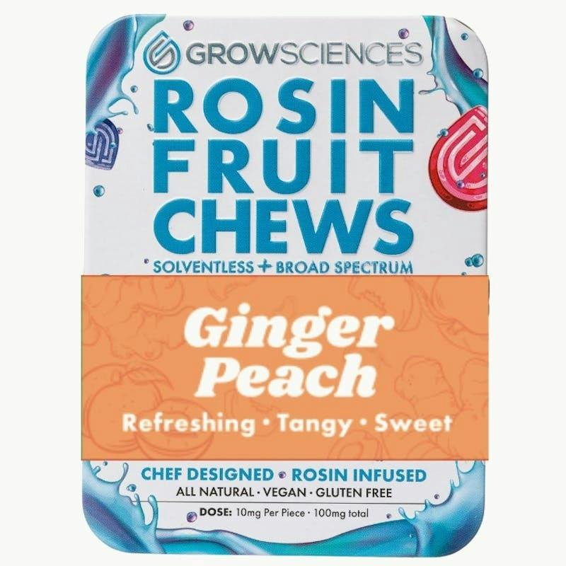 Ginger Peach Rosin Fruit Chews (100mg)