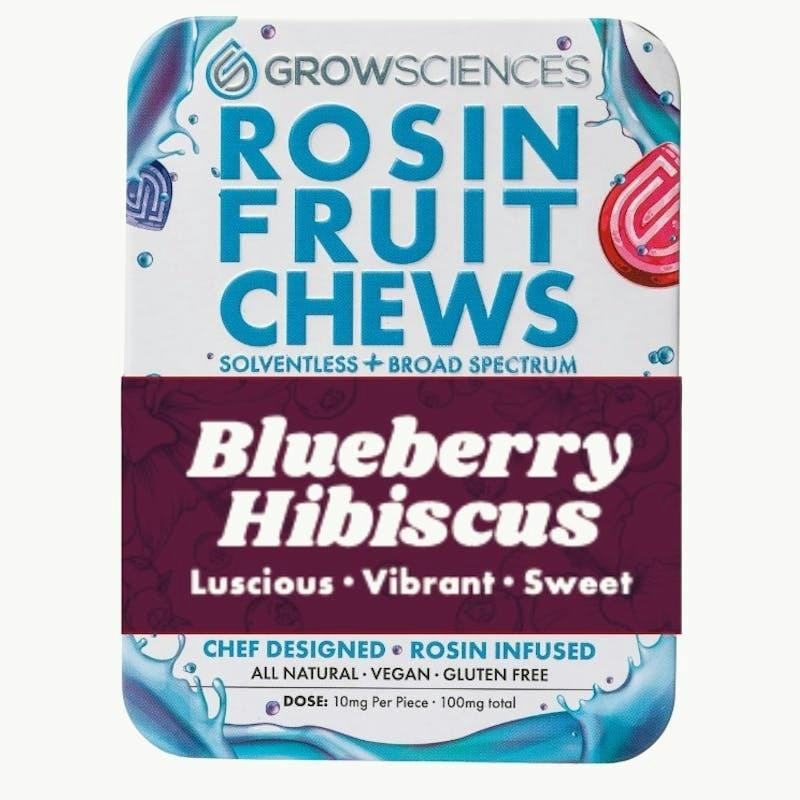 Blueberry Hibiscus Rosin Fruit Chews (100mg)