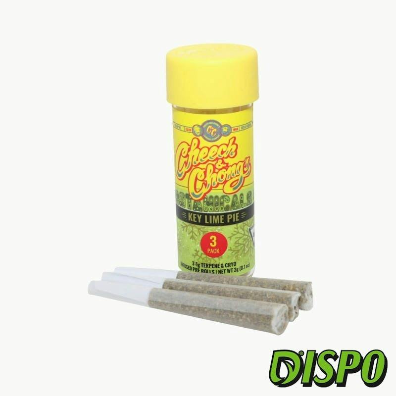Cheech & Chong - Infused Preroll - Key Lime Pie - 3pk 1g ea