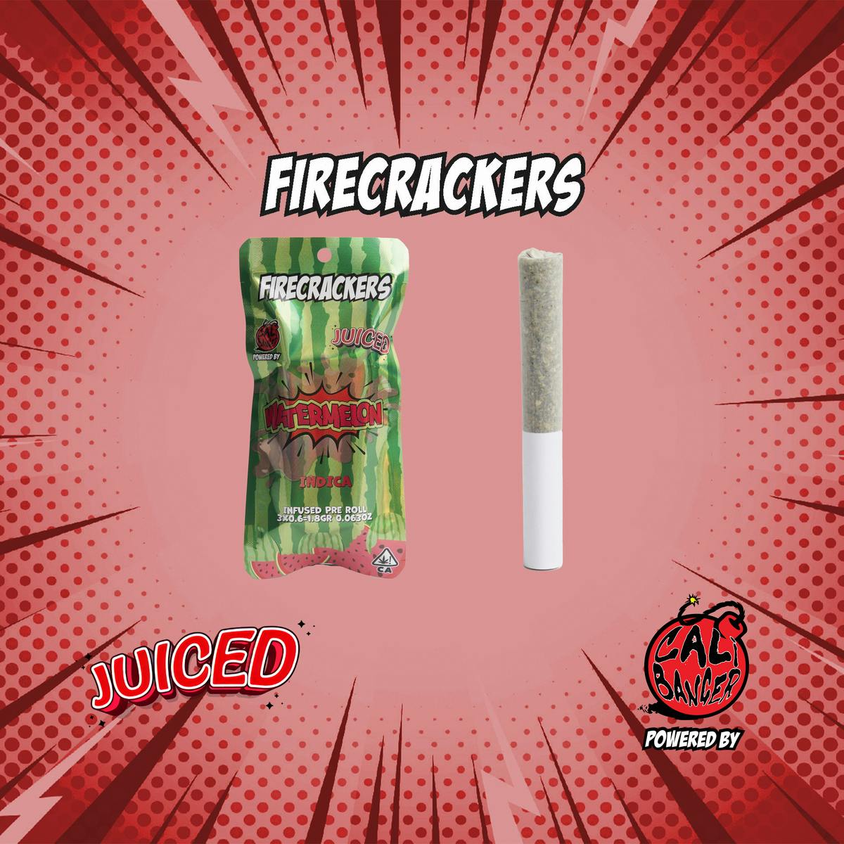 Juiced Infused Pre-Roll Watermelon 3 x 0.6 - 1.8 G