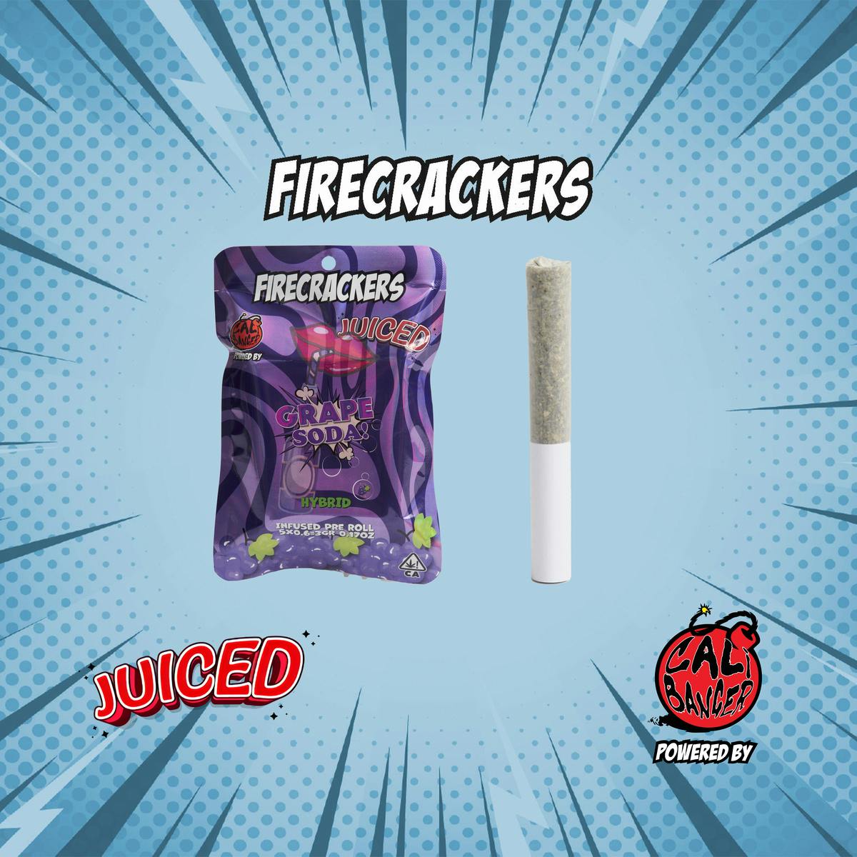 tobacco juicing Juiced Infused Pre-Roll Grape Soda 5 x 0.6 - 3.0 G