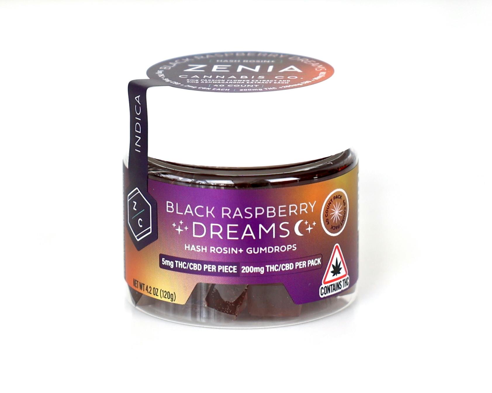 Black Raspberry Dreams - THC+CBD+CBN - 200mg:200mg:80mg by Zenia Cannabis Co