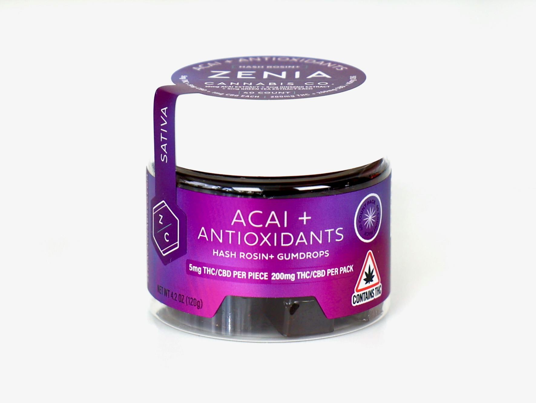 Acai+Antioxidants - THC+CBD+CBG - 200mg:200mg:80mg by Zenia Cannabis Co