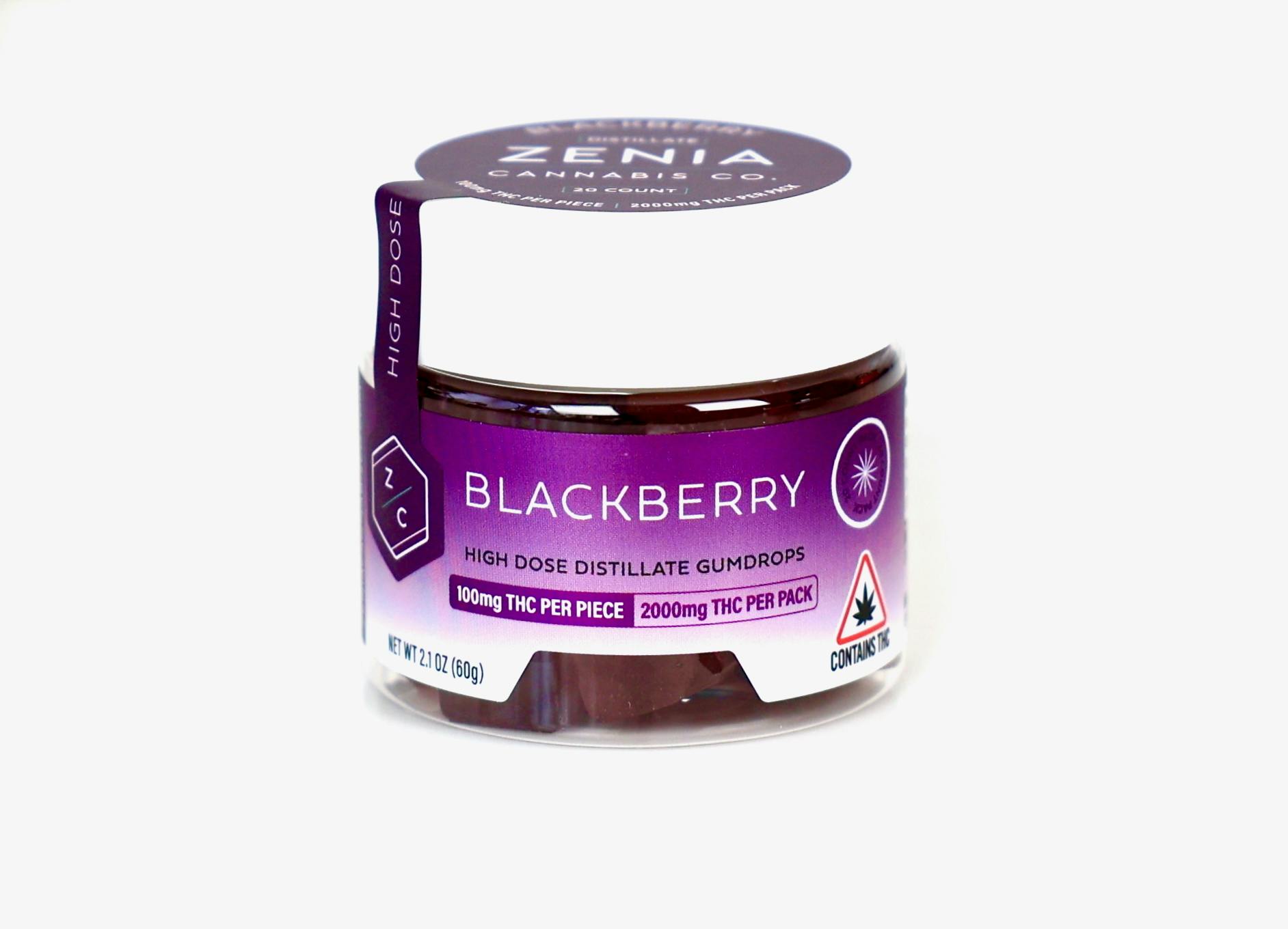 Blackberry Gumdrops - 2000mg by Zenia Cannabis Co