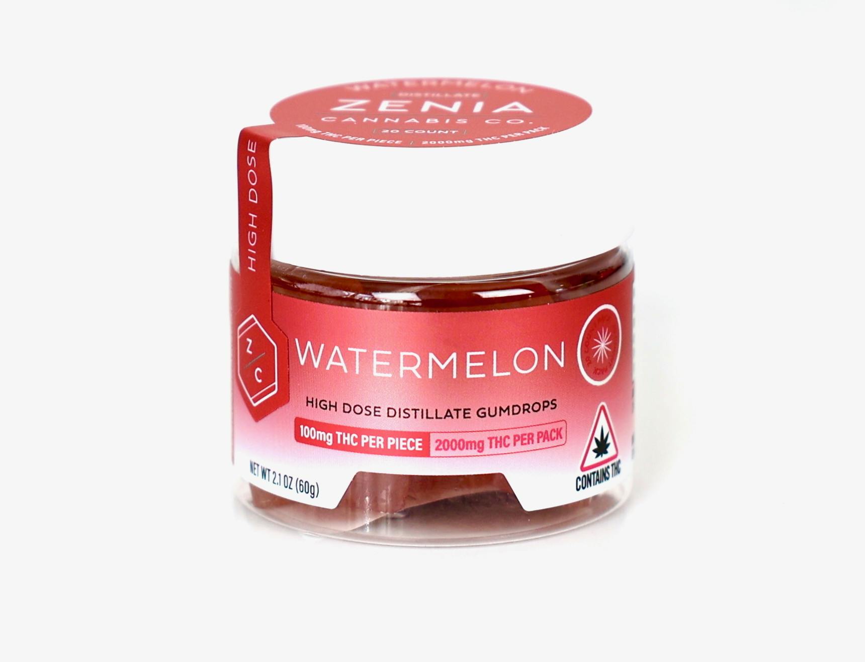 Watermelon Gumdrops - 2000mg by Zenia Cannabis Co