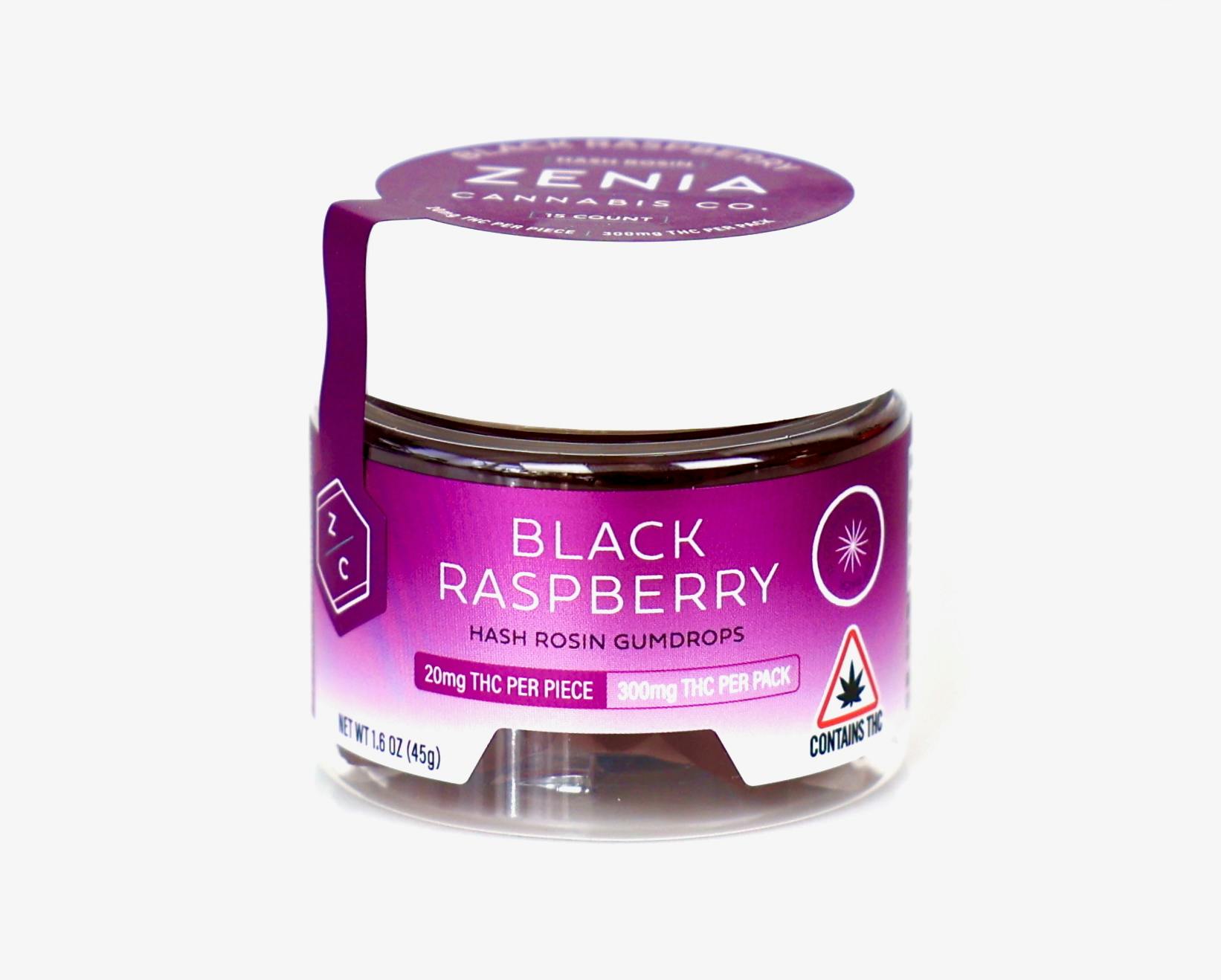 Black Raspberry Hash Rosin Gumrops - 300mg by Zenia Cannabis Co