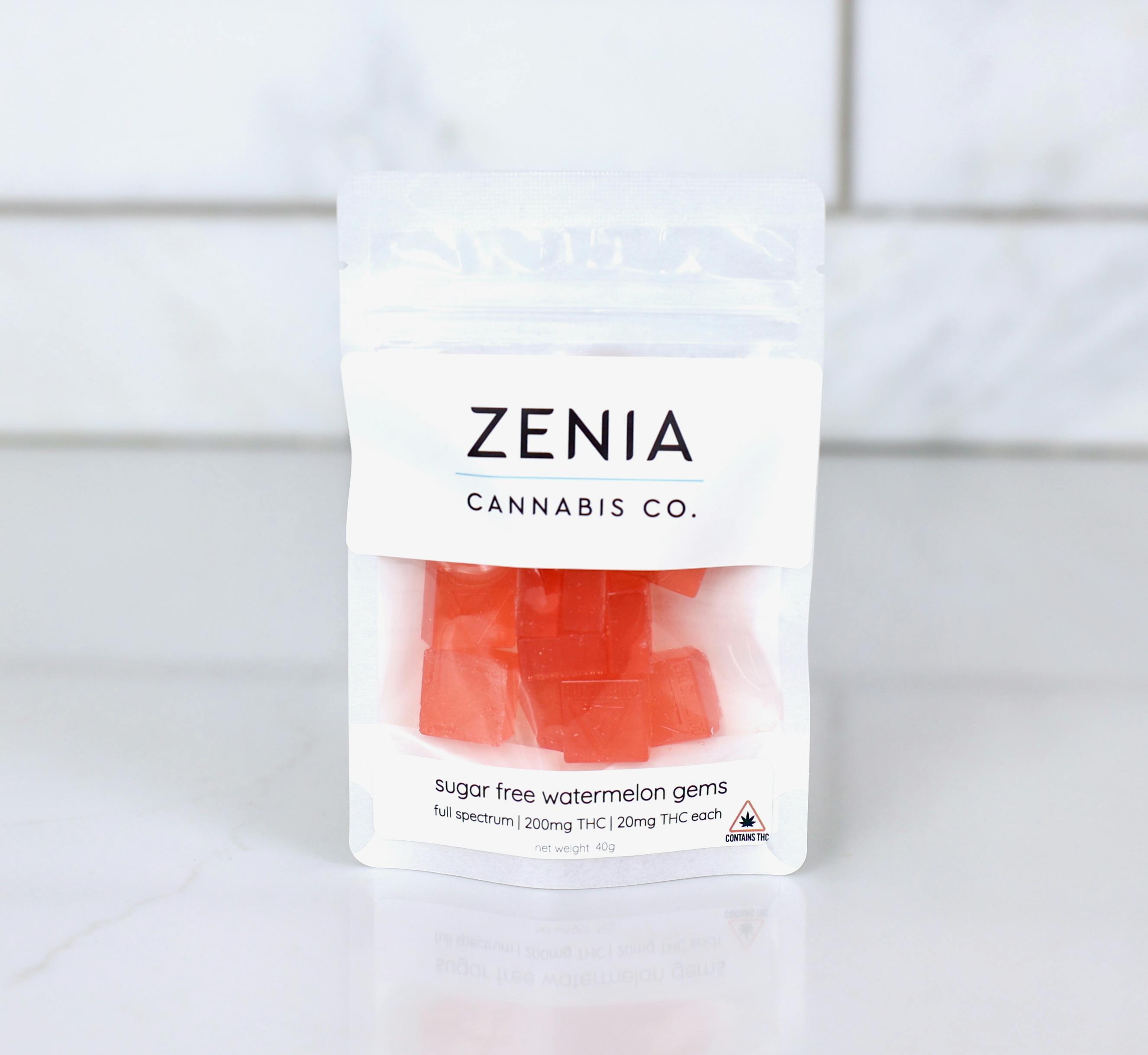 Watermelon Sugar Free Full Spectrum Gems - 200mg by Zenia Cannabis Co