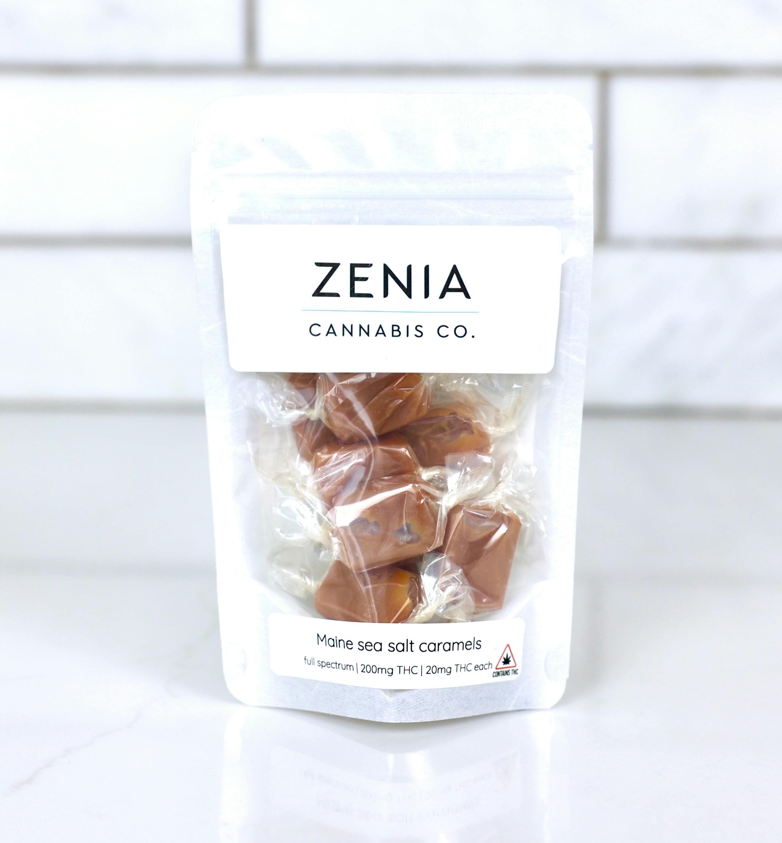 Maine Sea Salt Full Spectrum Caramels - 200mg by Zenia Cannabis Co