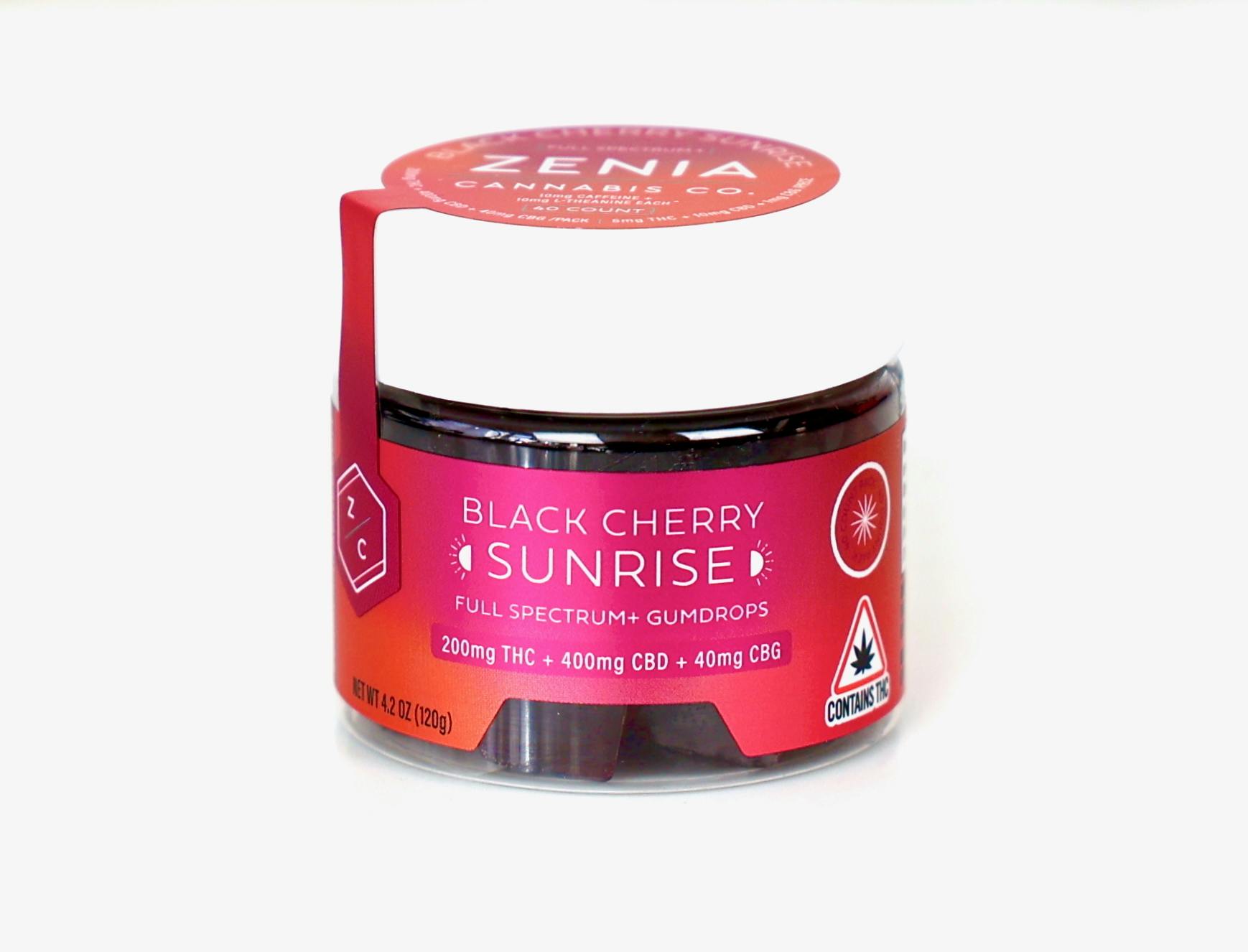 Black Cherry Sunrise - THC+CBD+CBG - 200mg:200mg:40mg by Zenia Cannabis Co