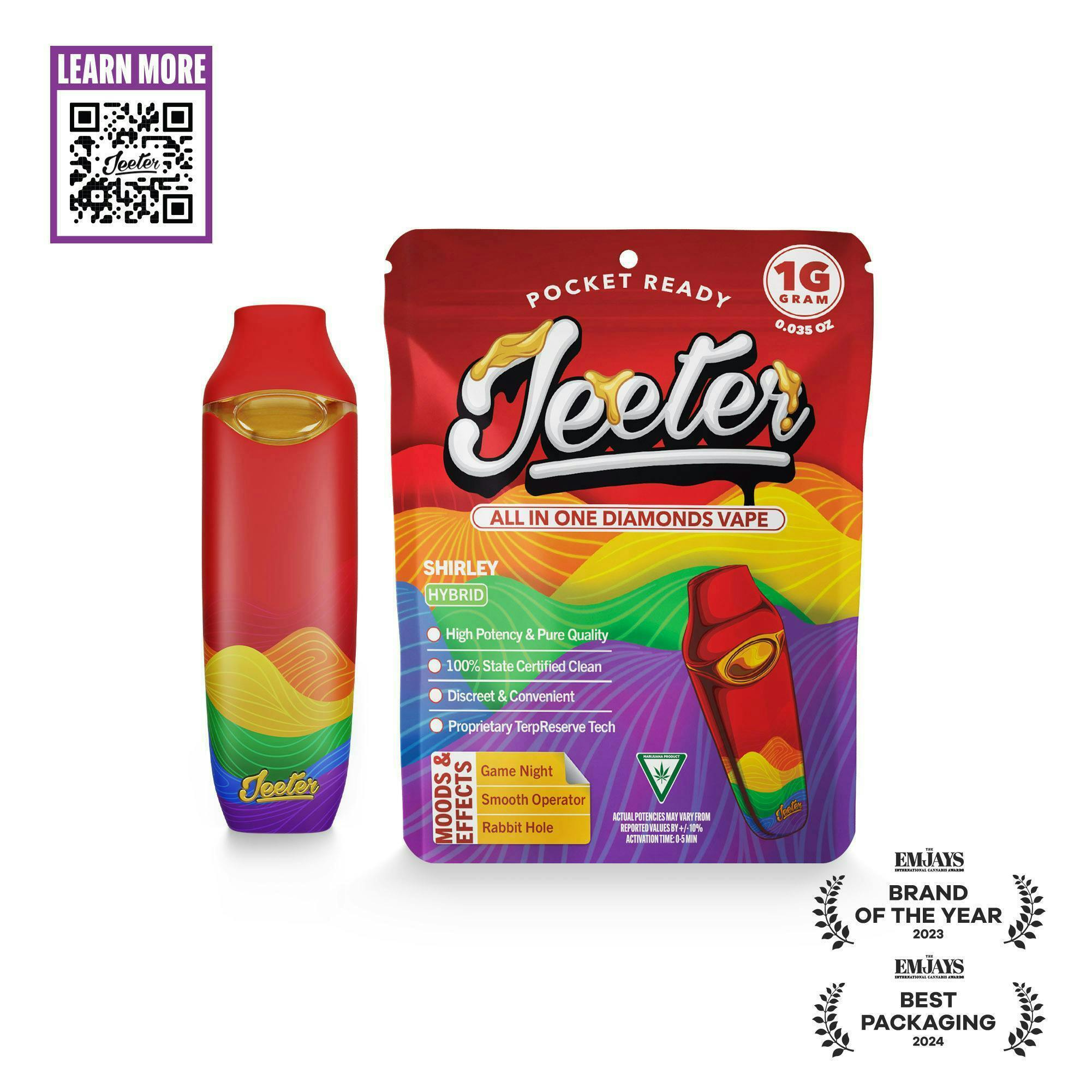 Jeeter | Shirley | Diamonds Disposable | 1g