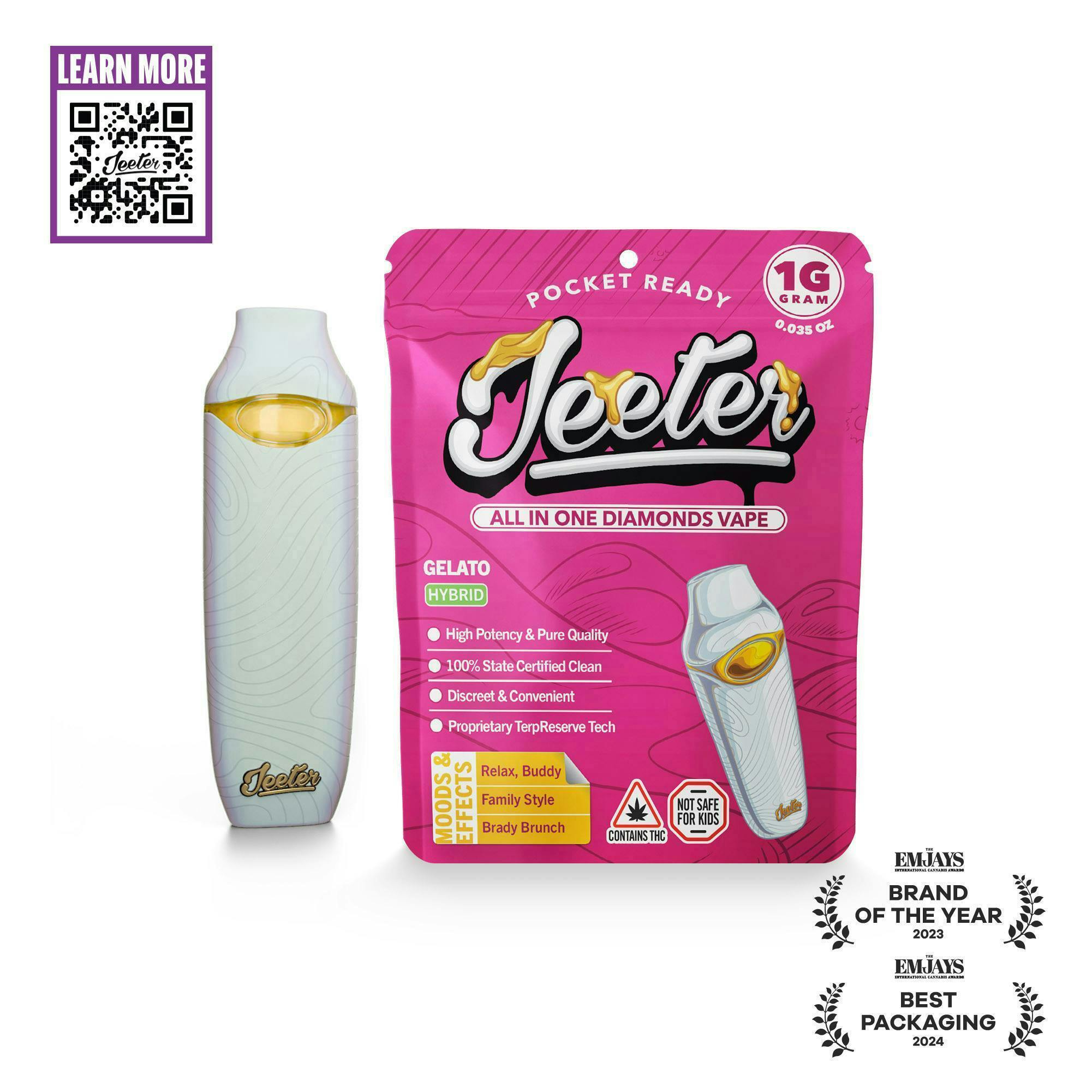 Jeeter | Gelato | Diamonds Disposable | 1g