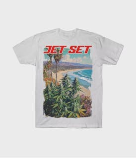 JET SET - SEASIDE WHITE TEE [S] - SMALL