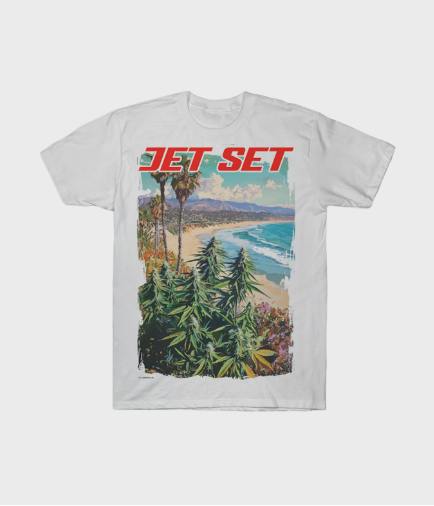 JET SET - SEASIDE WHITE TEE [M] - MEDIUM