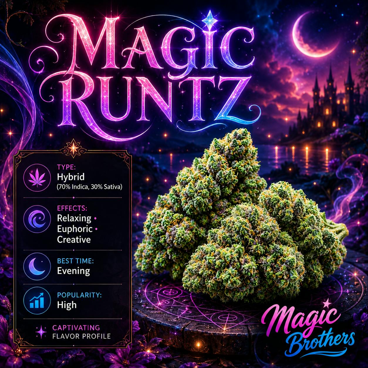 Magic Runtz - Top Shelf Flower - 1/2oz. 14g. - Magic Brothers