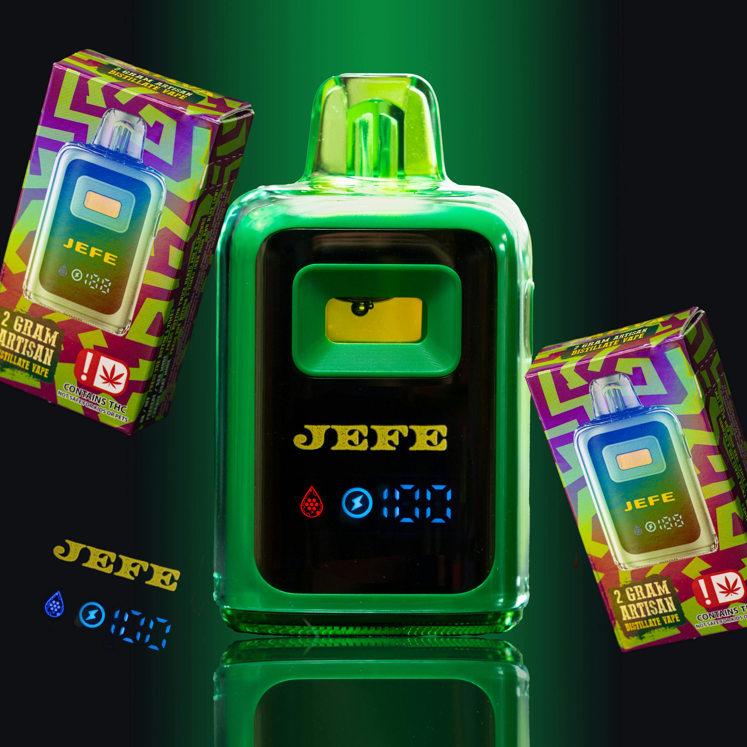 JEFE 2G Distillate All-in-One Disposable - Pineapple Paradise (Sativa)