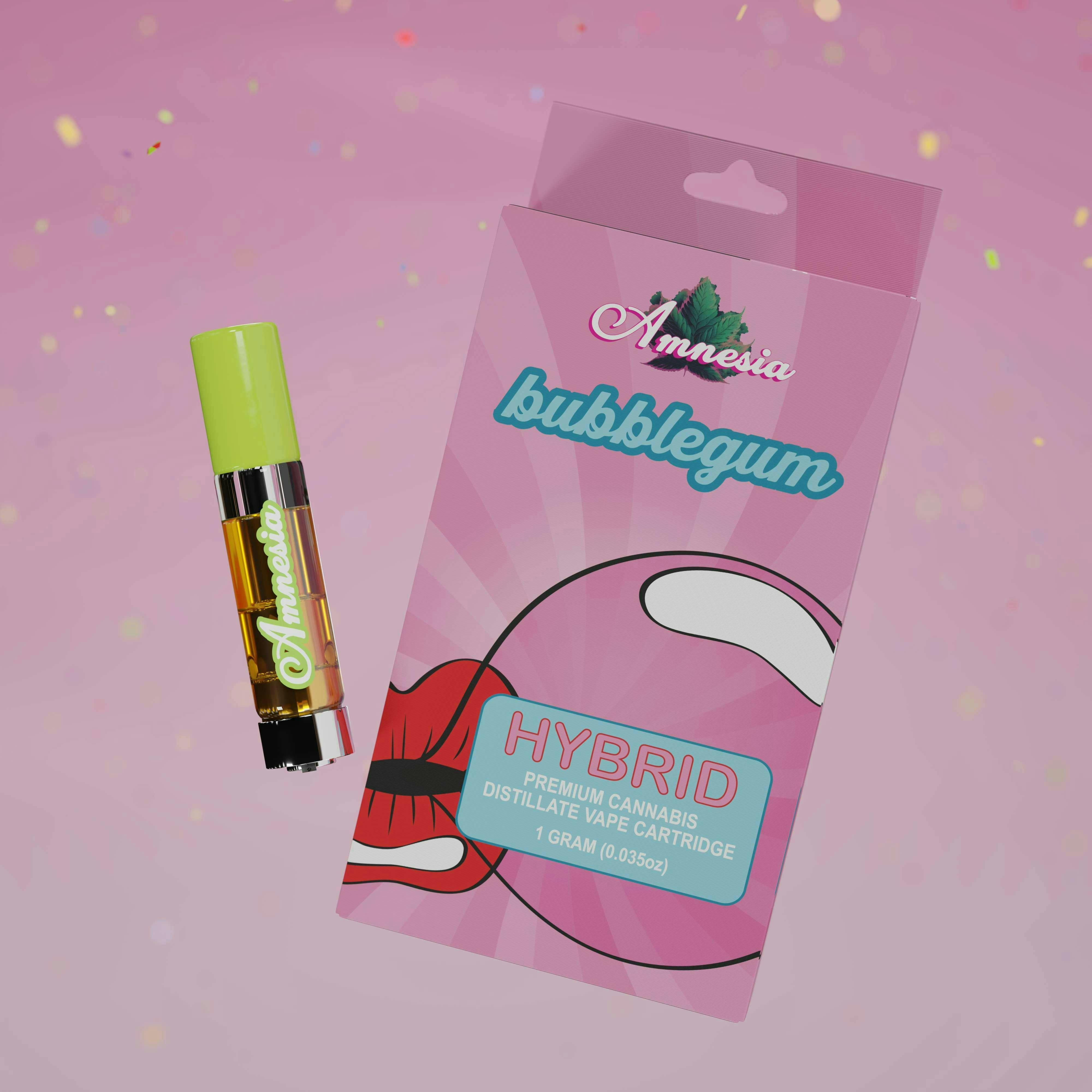 Amnesia MI | Bubble Gum | Vape Cartridge | 1g