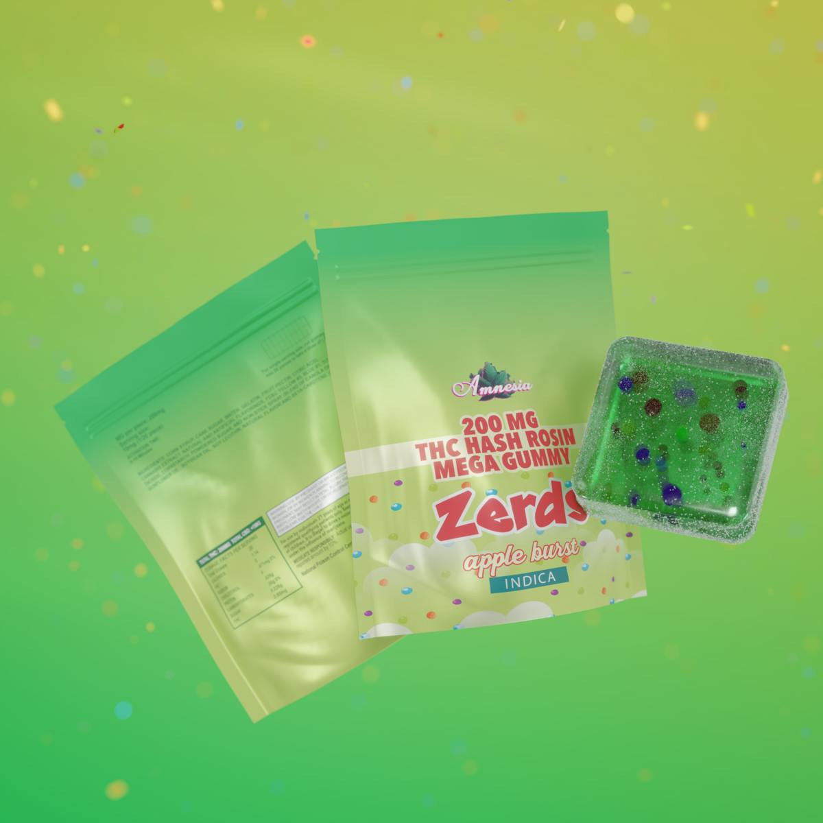 Apple Burst Hash Rosin Gummies