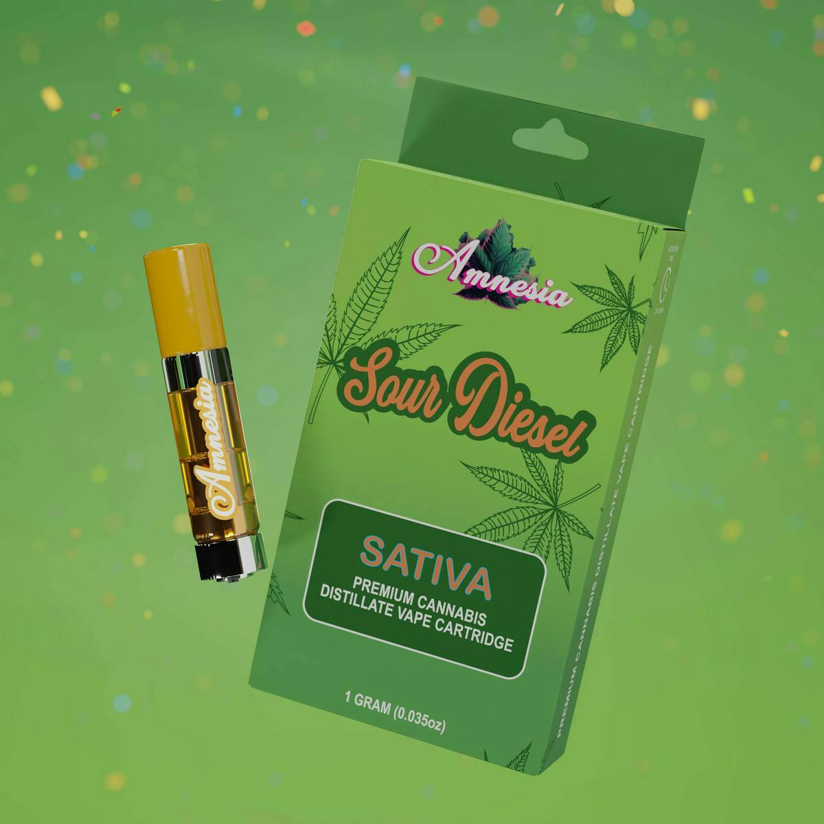 Amnesia MI | Sour Diesel | Cartridge | 1g