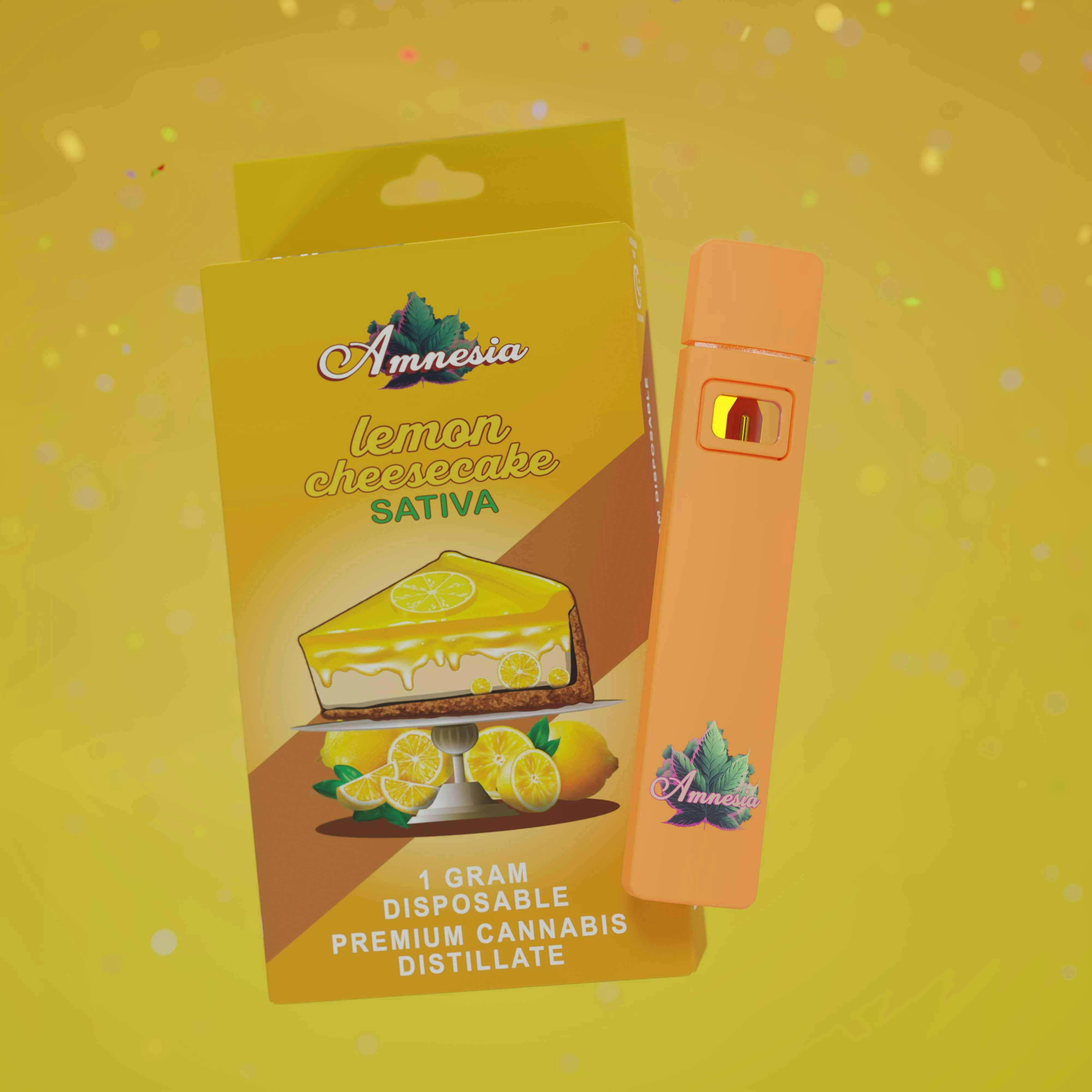 Amnesia MI | Lemon Cheesecake | Disposable | 1g by Amnesia MI