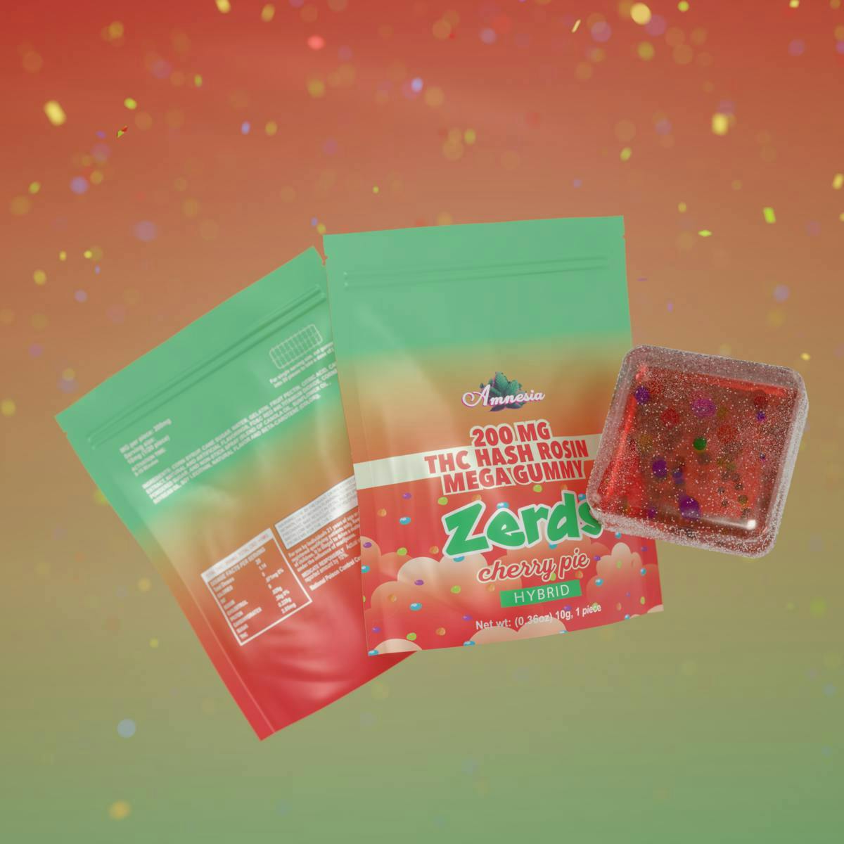 Amnesia MI | Cherry Pie | Rosin Gummies | 200mg | 1ct by Amnesia MI