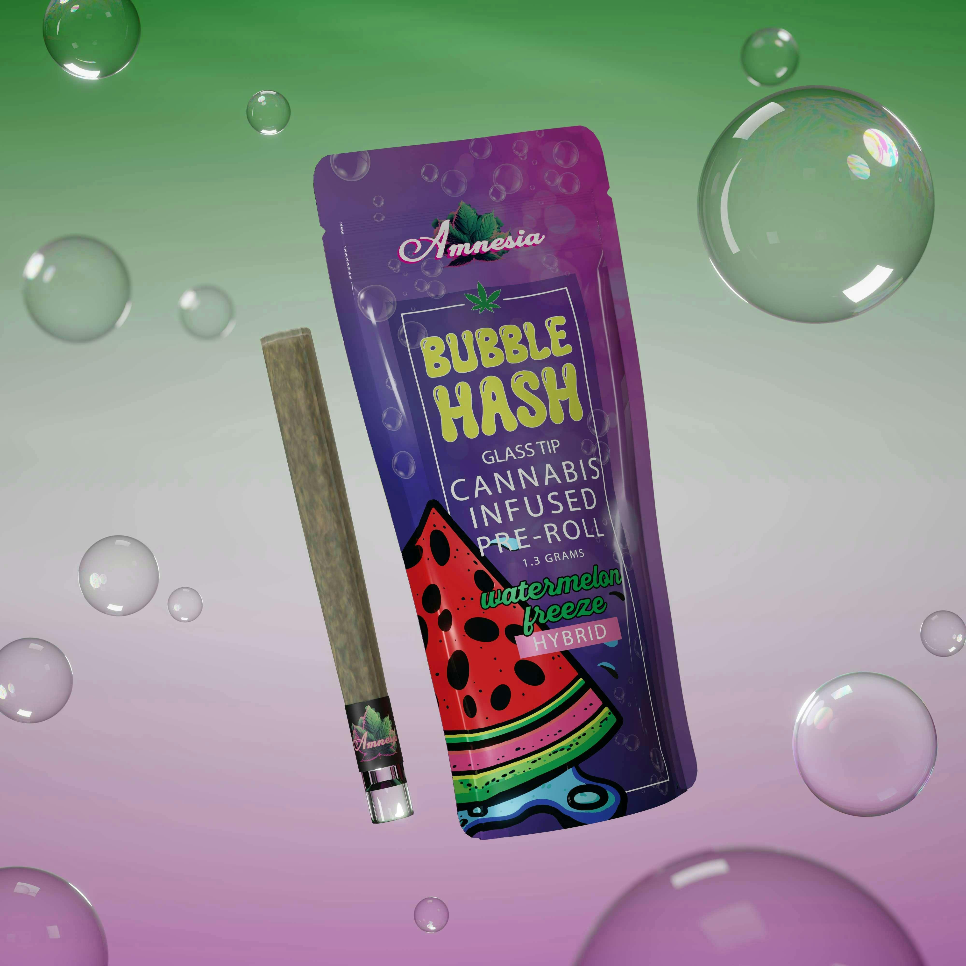 Amnesia MI | Watermelon Freeze | Glass Tip Infused Joint | 1.3g