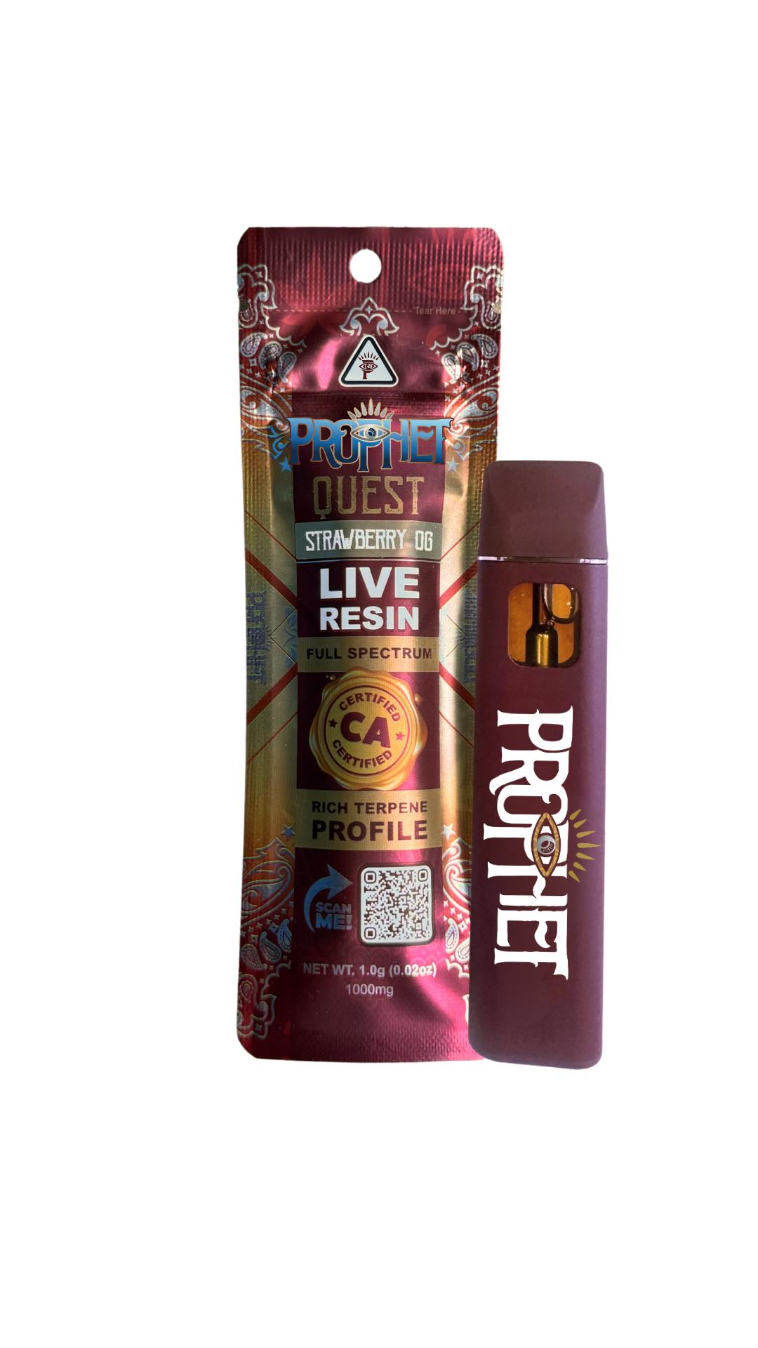 Quest Live Resin Vape Strawberry