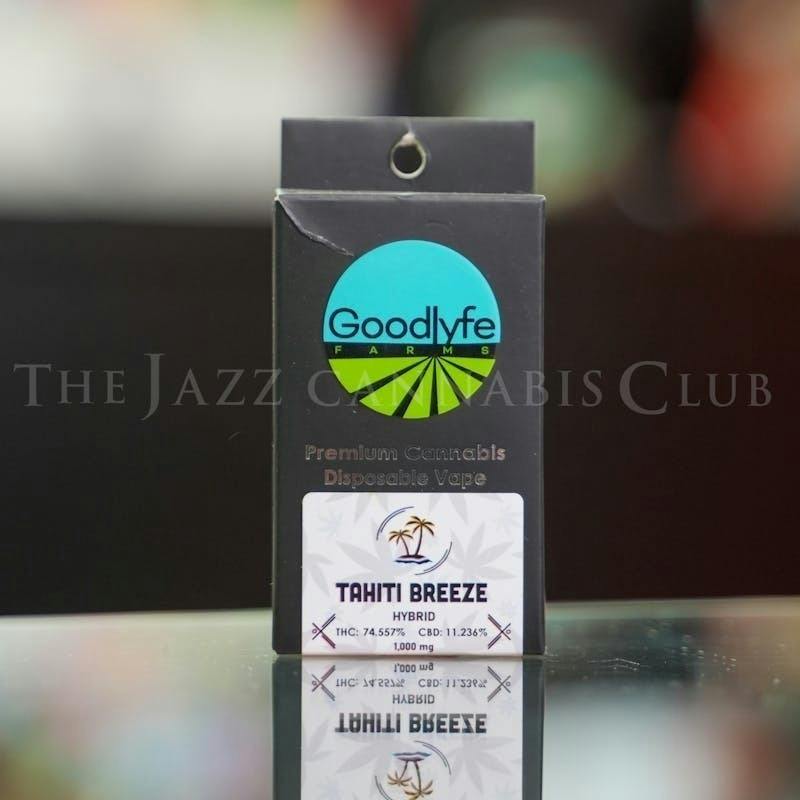 Tahiti Breeze | Disposable | 1g by Goodlyfe Farms
