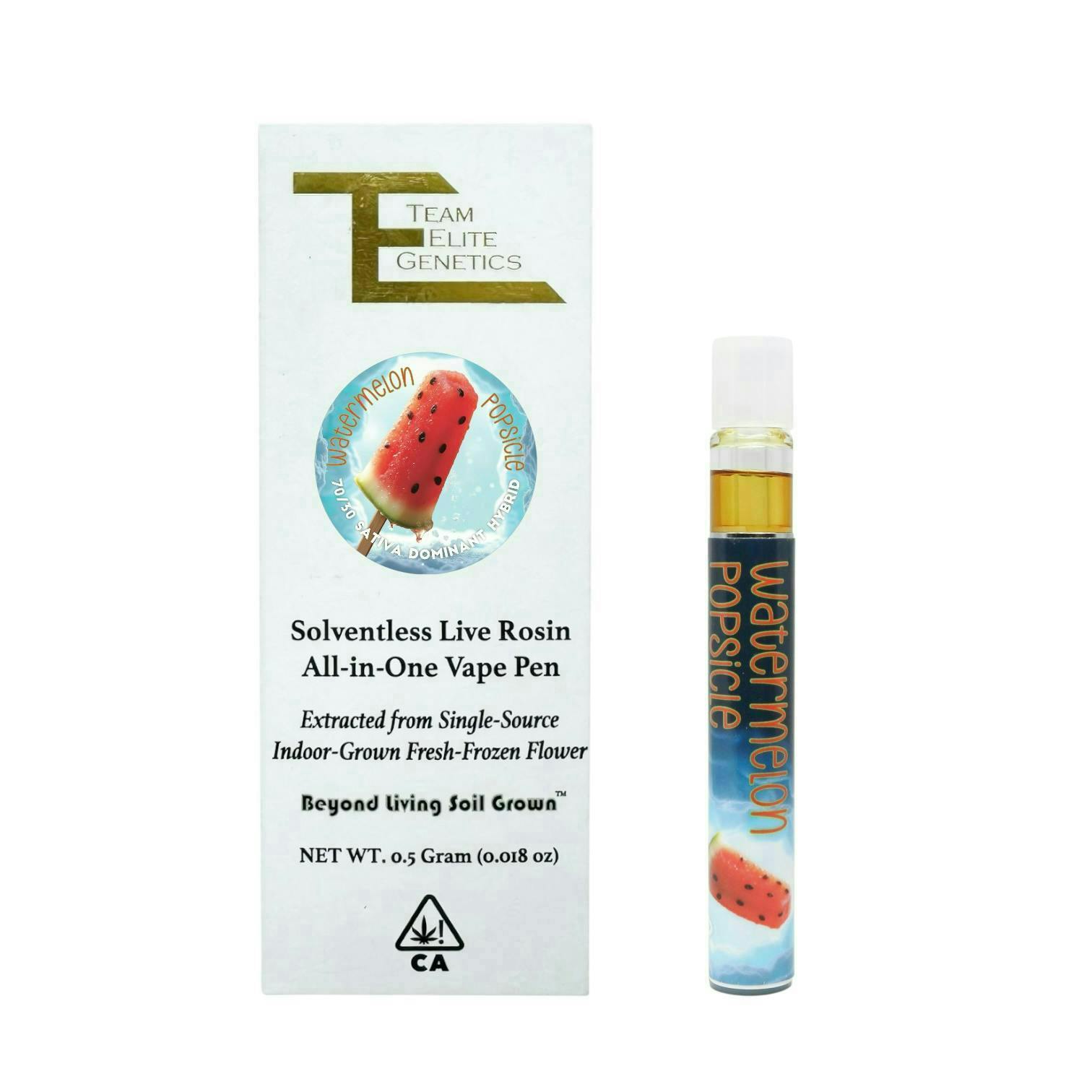 Watermelon Popsicle | Live Rosin Disposable | 0.5g by Team Elite Genetics