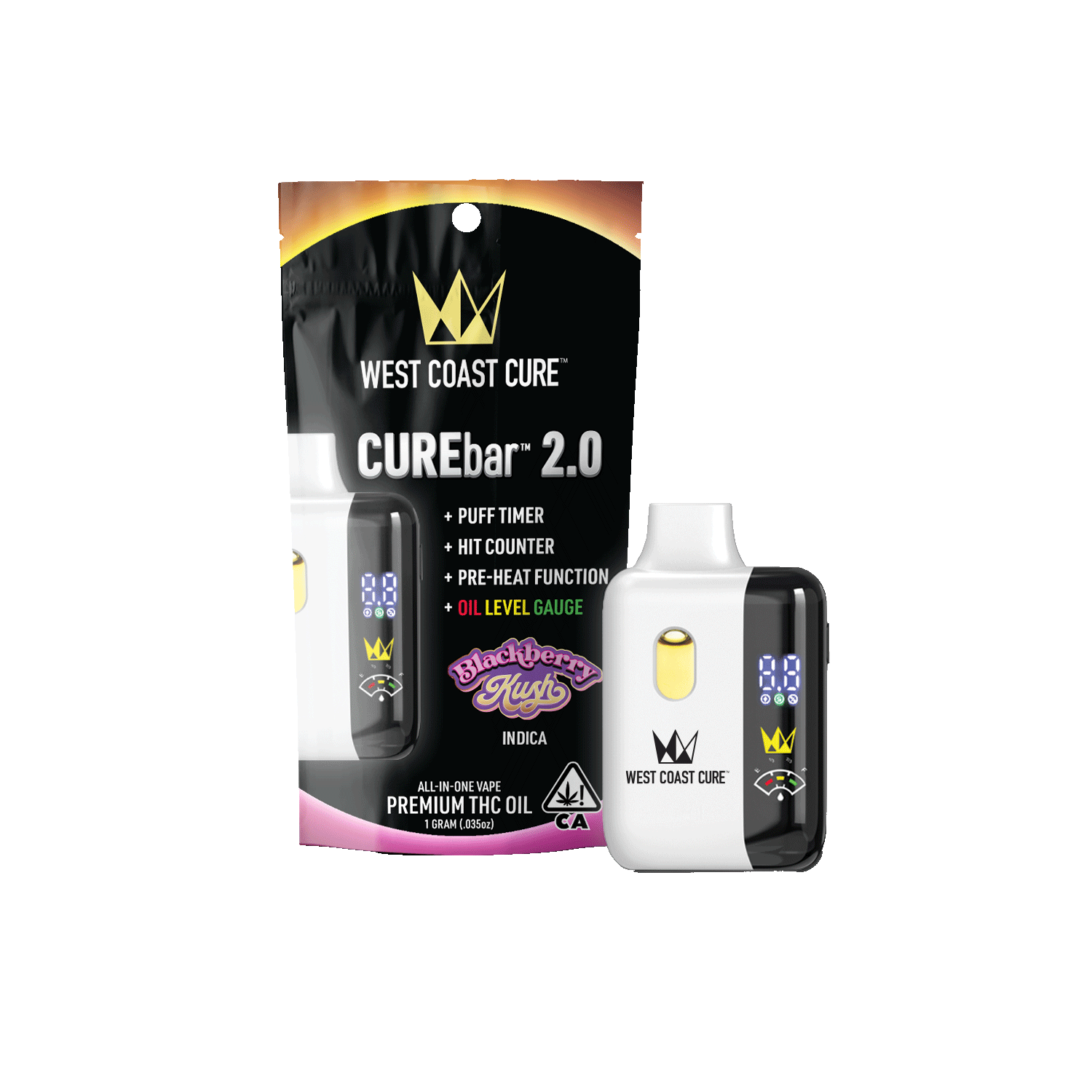 Blackberry Kush - 1G AIO CUREbar 2.0