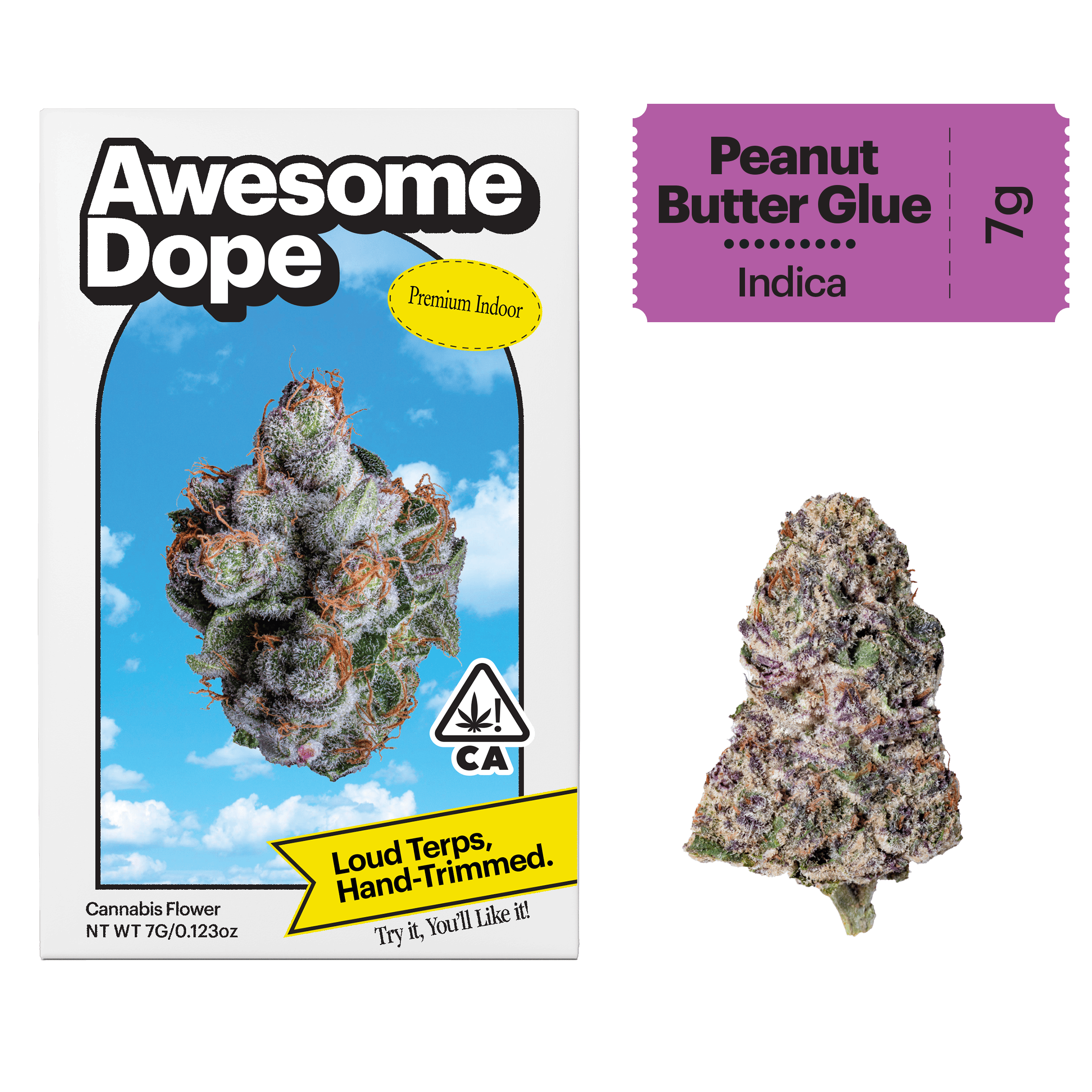 Awesome Dope | Peanut Butter Glue | Premium Indoor Big Buds | 7g by Awesome Dope
