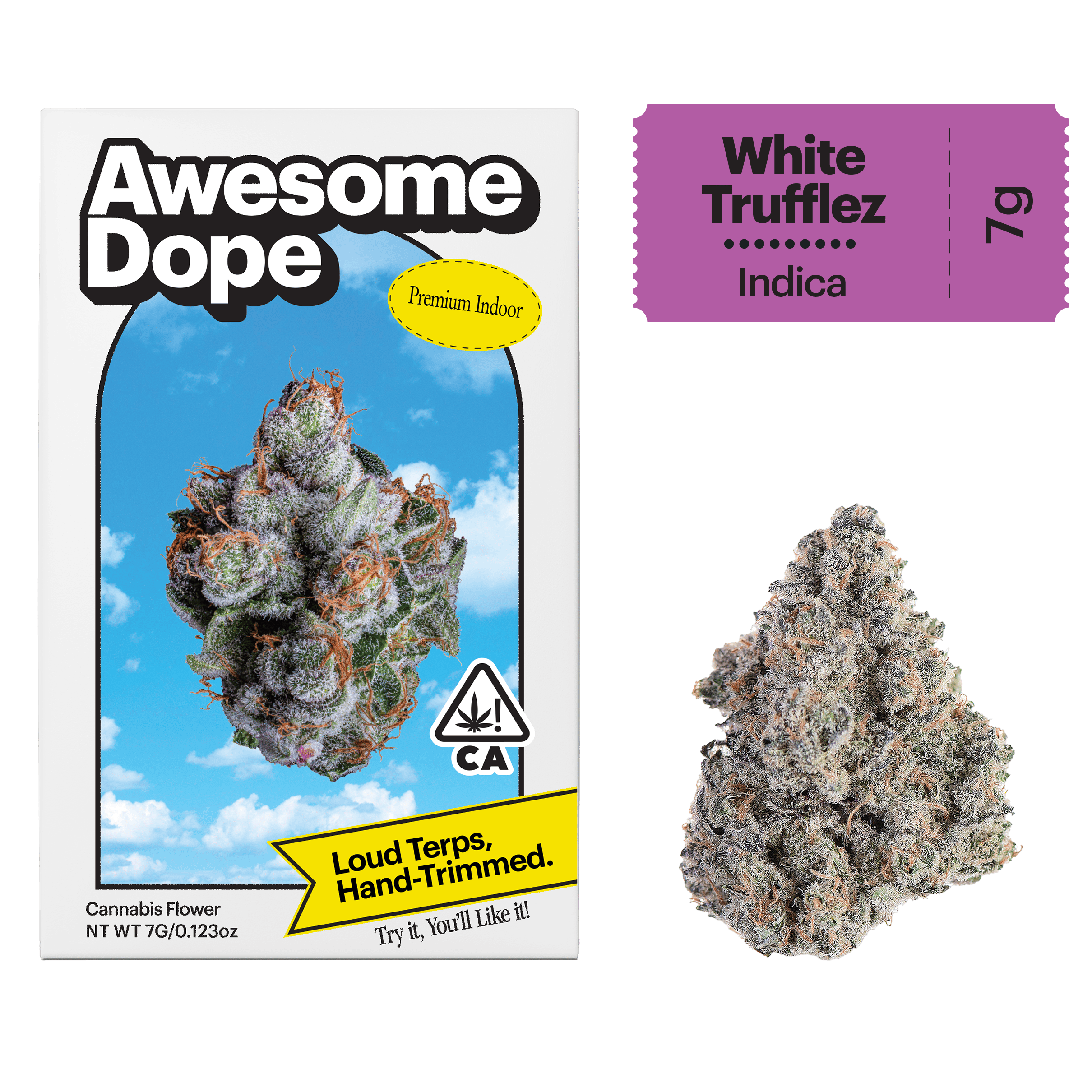 Awesome Dope | White Trufflez | Premium Indoor Big Buds | 7g by Awesome Dope