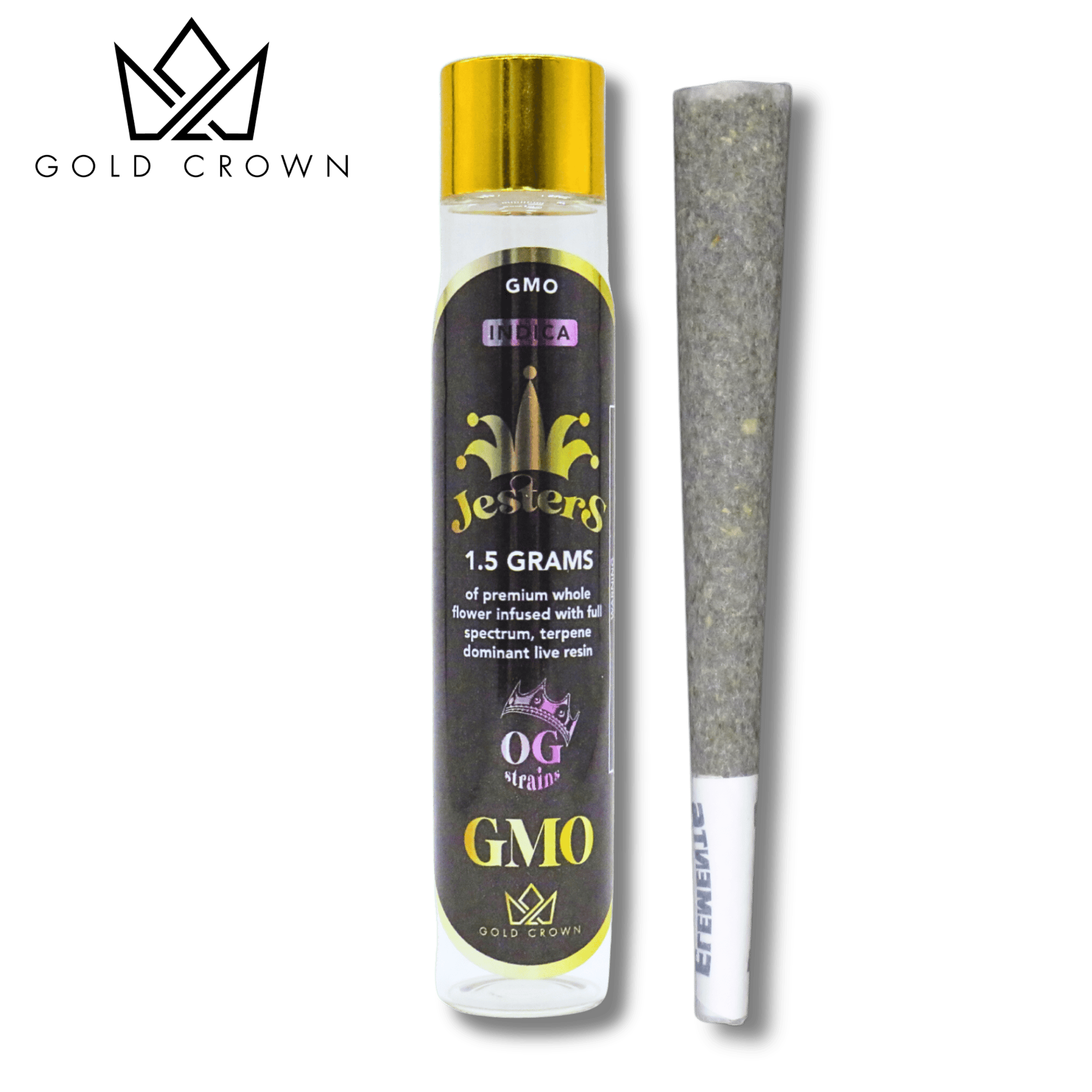 Jesters | GMO Cookies | Infused Joint | 1.5g by Gold Crown
