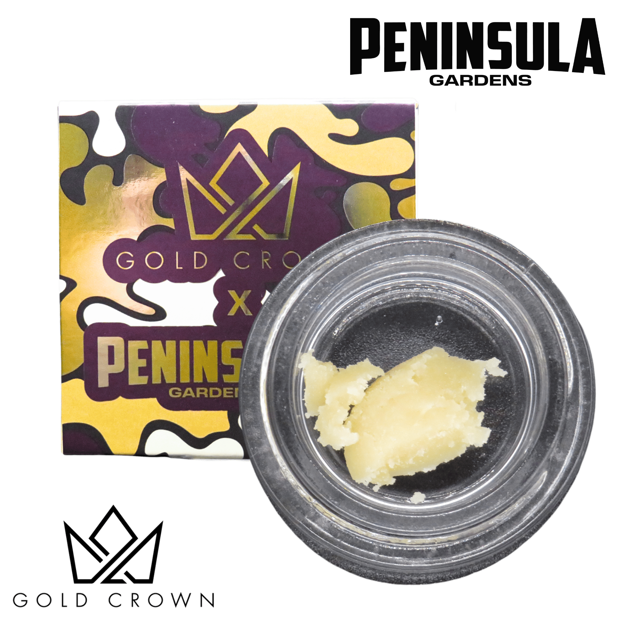 Gold Crown x Peninsula Gardens | Black Maple | Badder | 1g by Gold Crown
