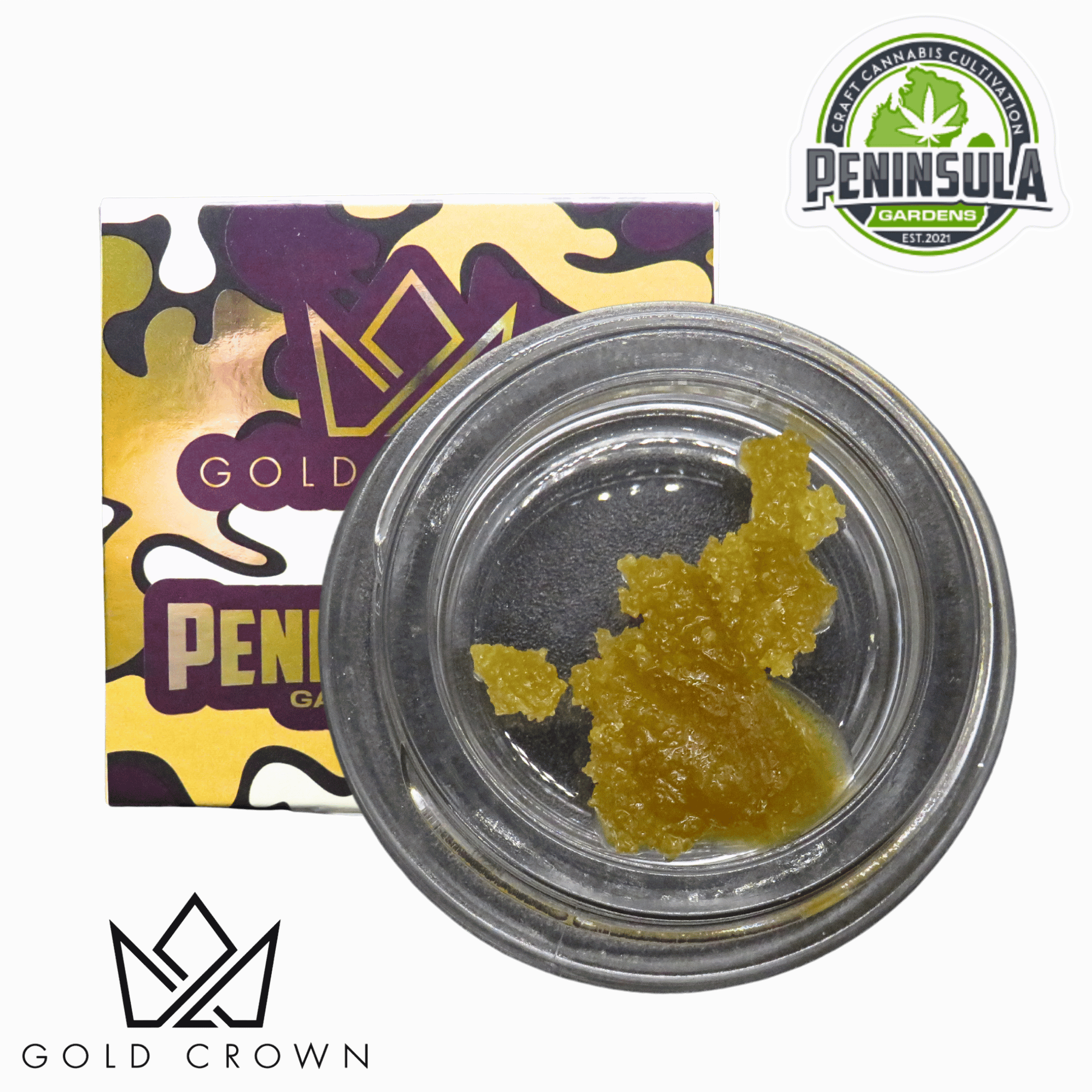 Gold Crown x Peninsula Garden | Runtz | Badder | 1g by Gold Crown