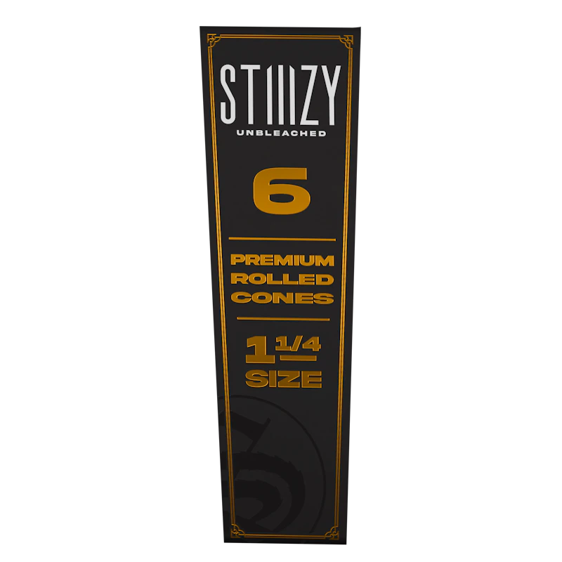 STIIIZY Paper Cones - 1 ¼ Size Unbleached, Gear