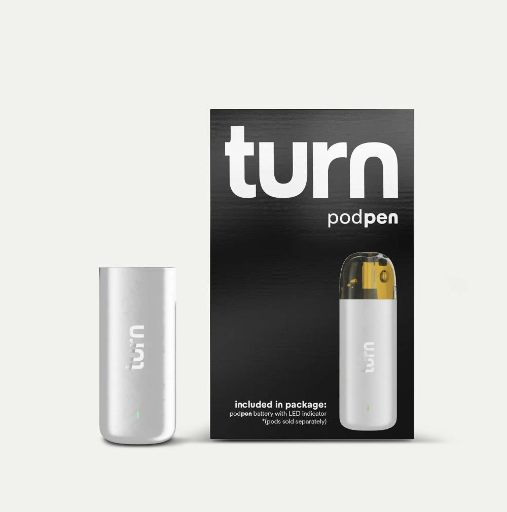 Turn | White PodPen | Battery - ZenZest Weed Dispensary Staten Island |  Weedmaps