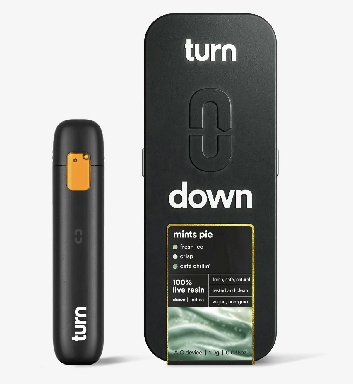 Mints Pie | 100% Live Resin | AIO | Indica by turn