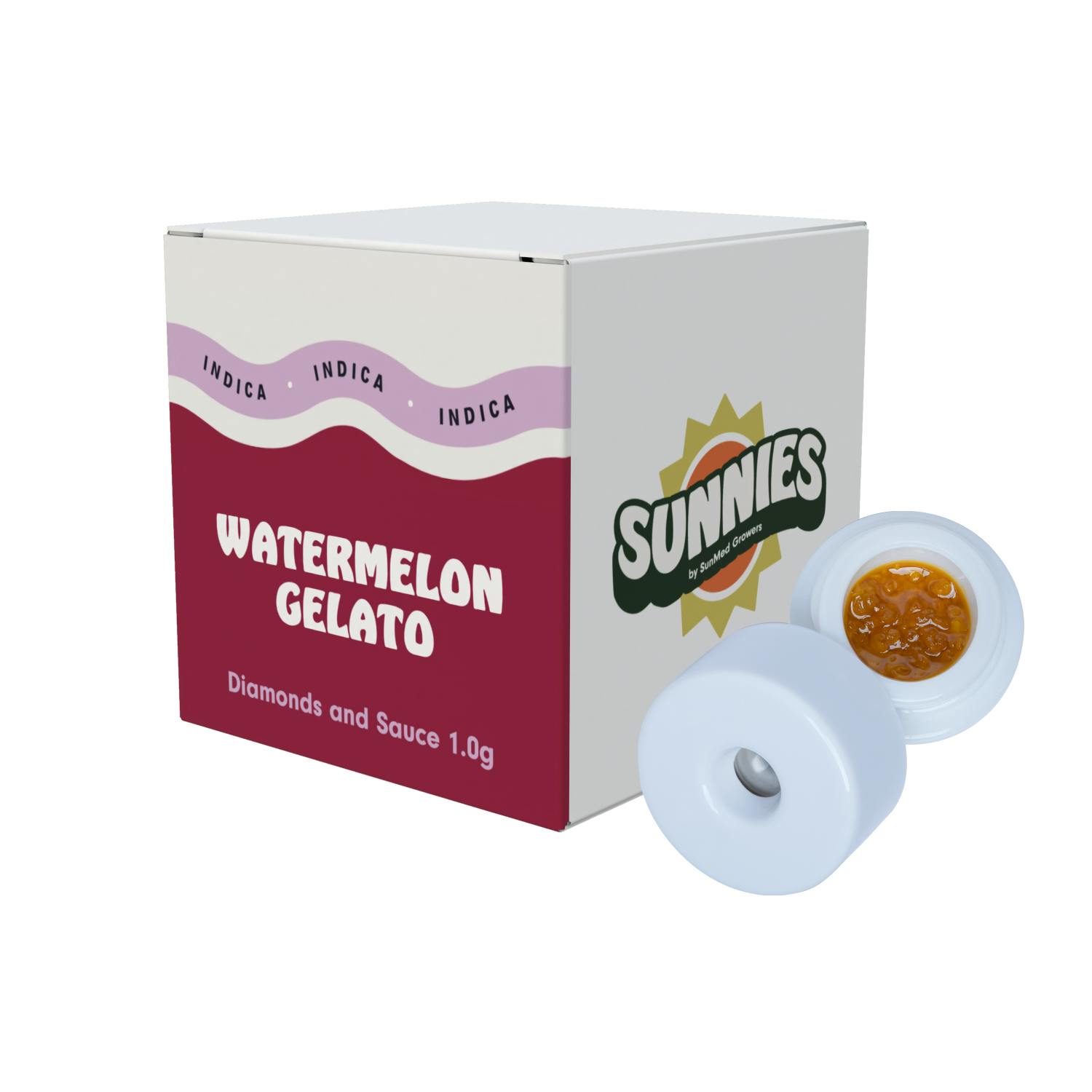 Watermelon Gelato Diamonds and Sauce 1.0g by SunMed Growers