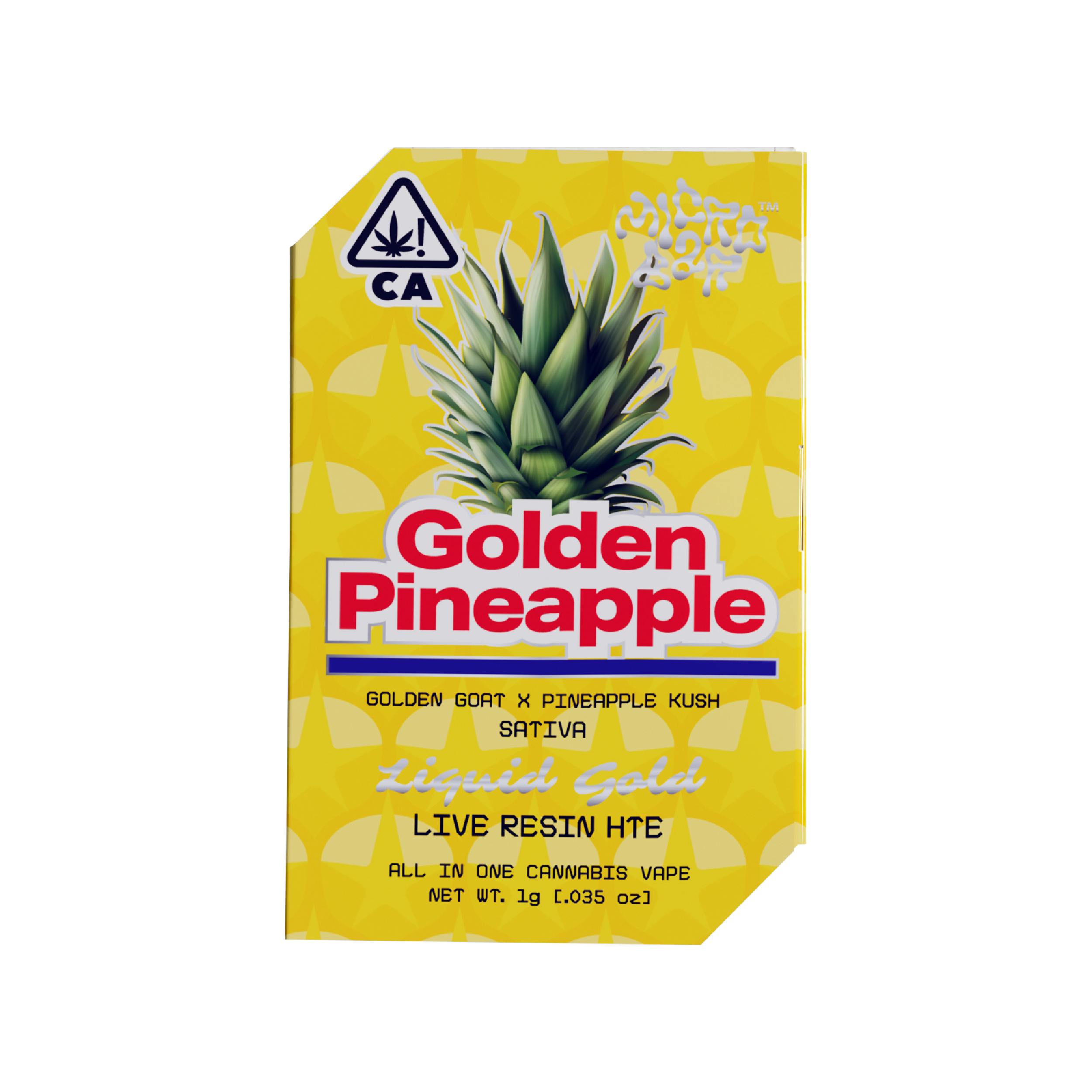 Golden Pineapple (Sativa) - Liquid Gold Live Resin 1g AIO
