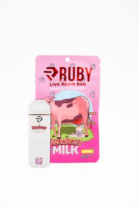 RUBY Strawberry Milk Live Resin All In One 1000mg