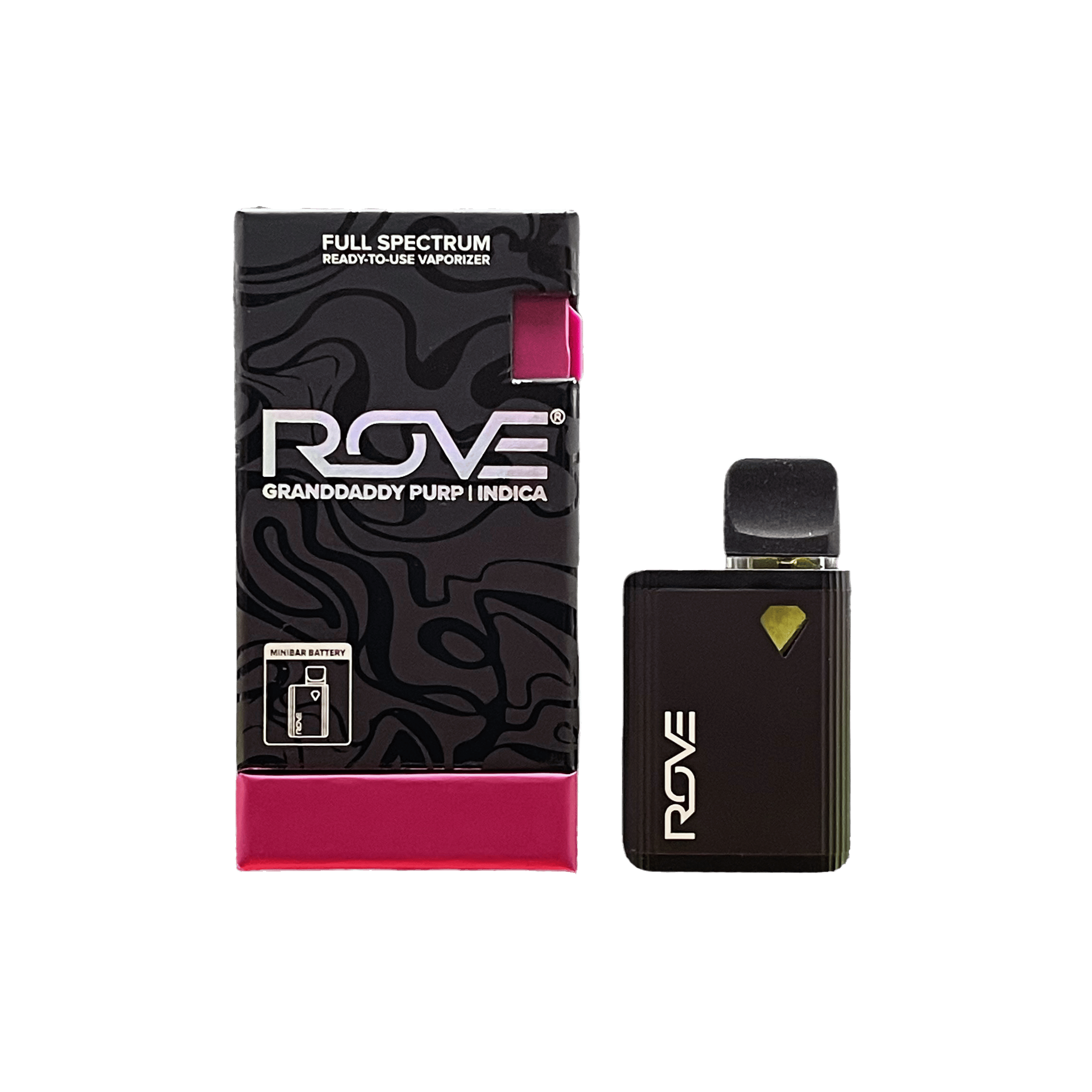 Granddaddy Purp | Melted Diamond Live Resin Mini Bar Vape 0.5g (All-In-One)  - ROVE